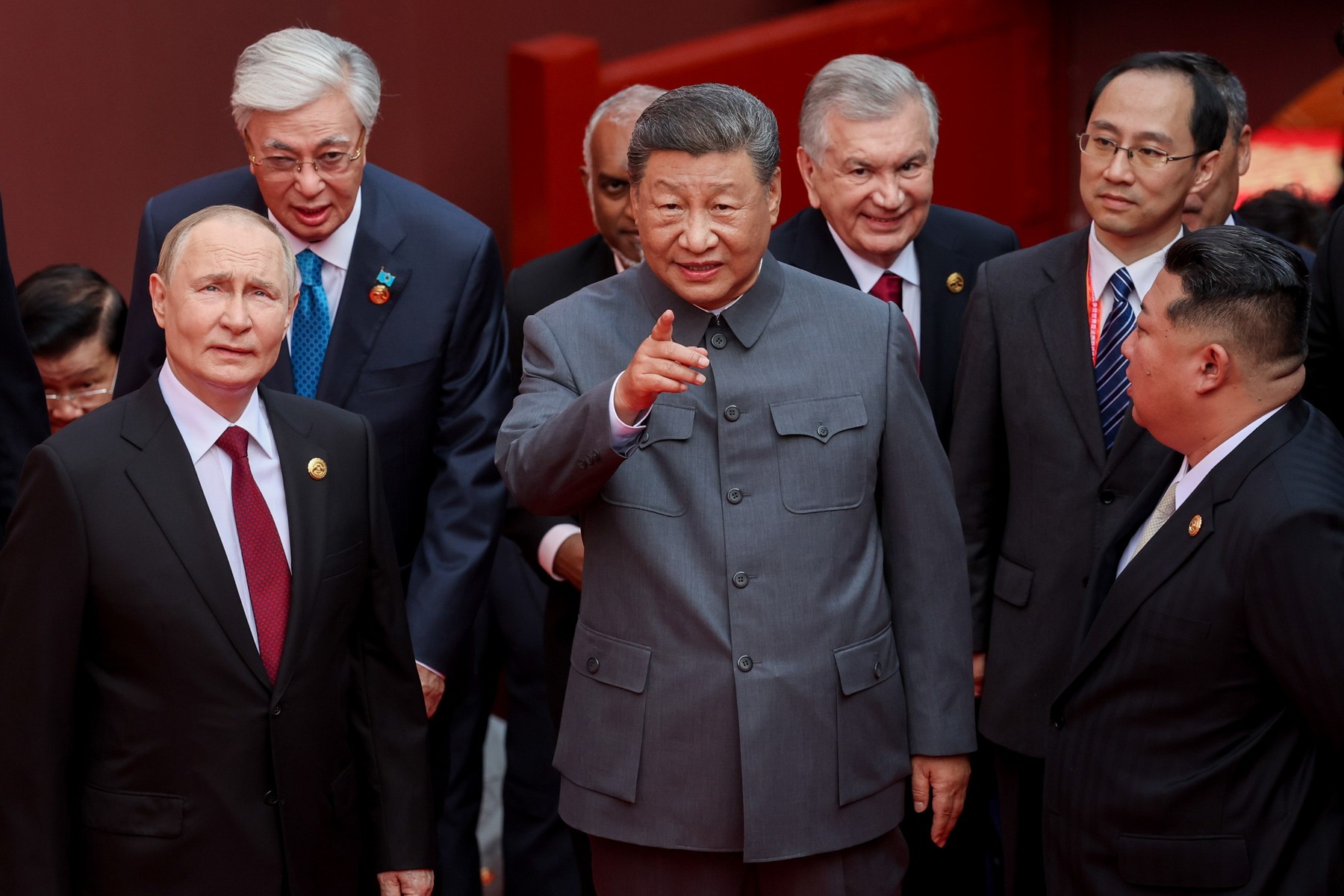Ši Džinping, Vladimir Putin, Kim Džong Un