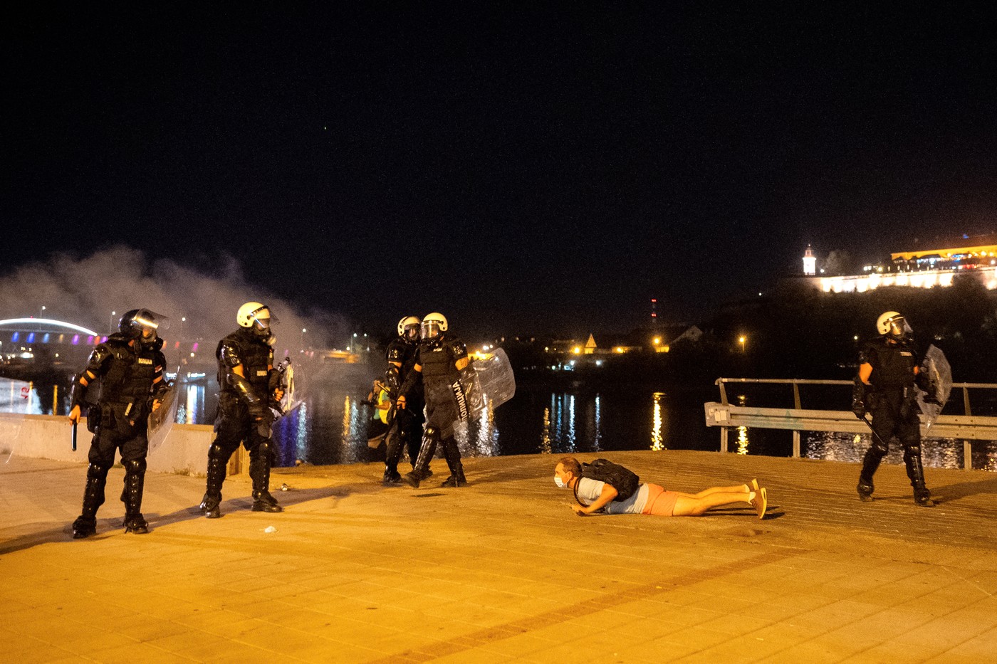 Protest v Novem Sadu 5. 9. 2025