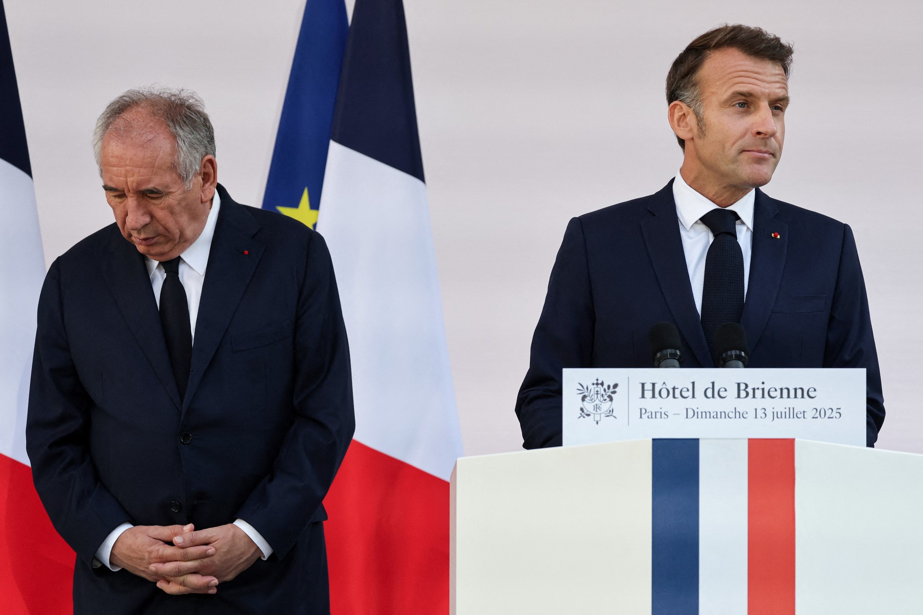 Francois Bayrou  in Emmanuel Macron