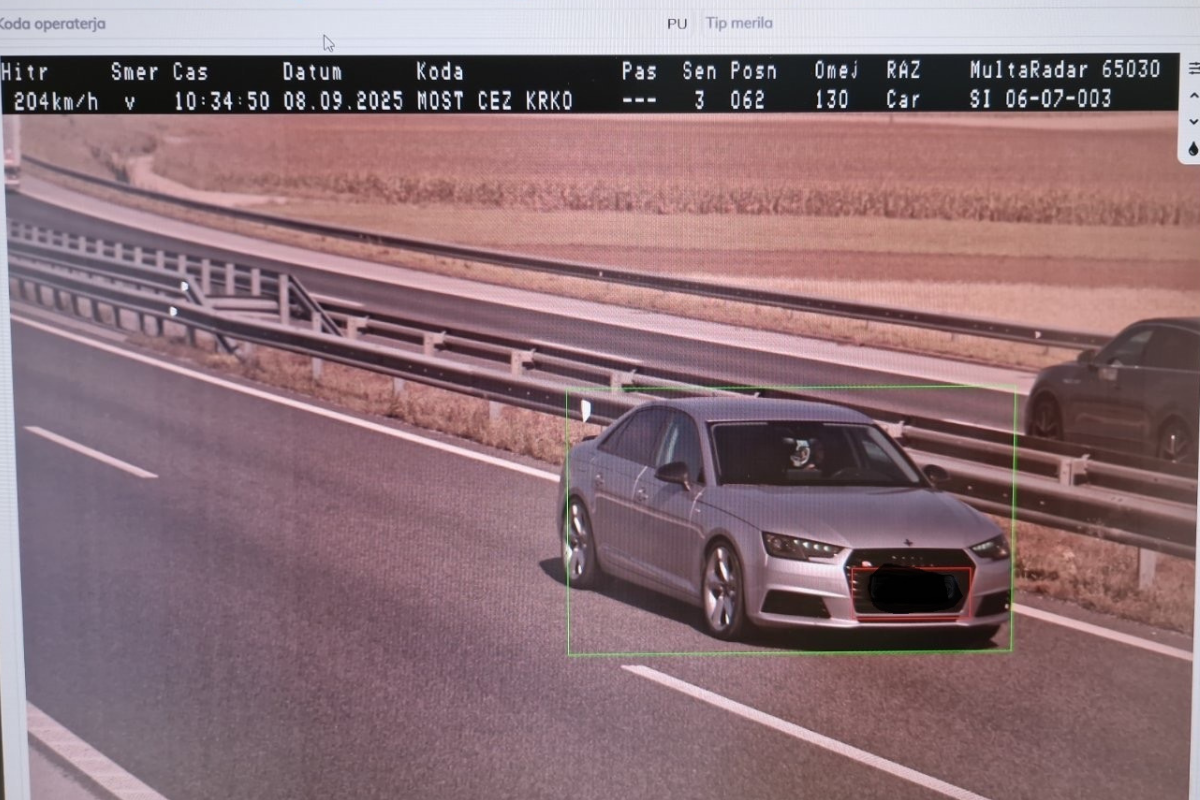 Prehitra vožnja na Obrežju