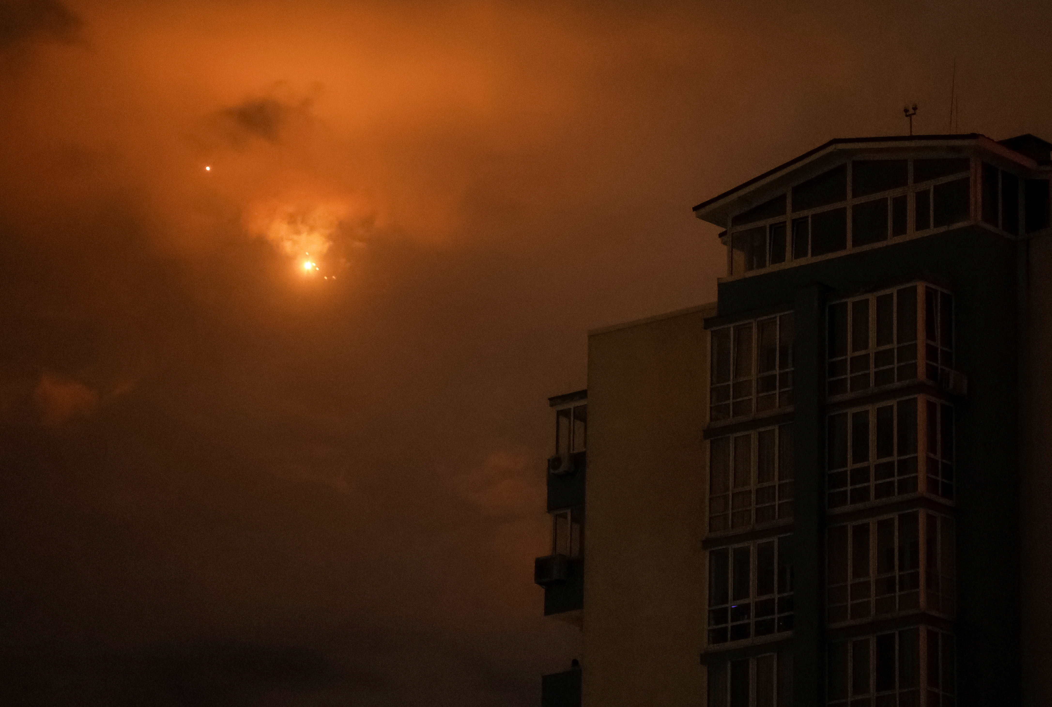 Ruski napad z droni v Kijevu