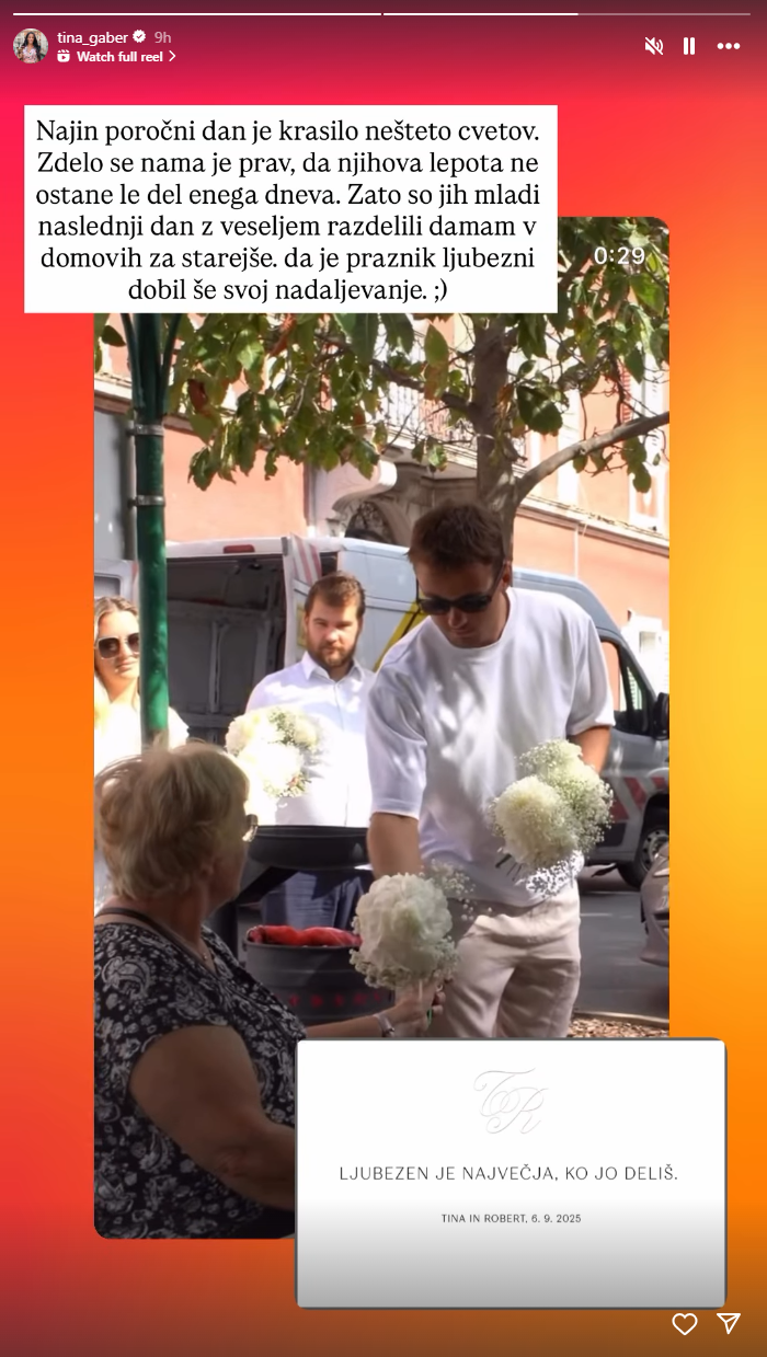 Tina Gaber šopki s poroke