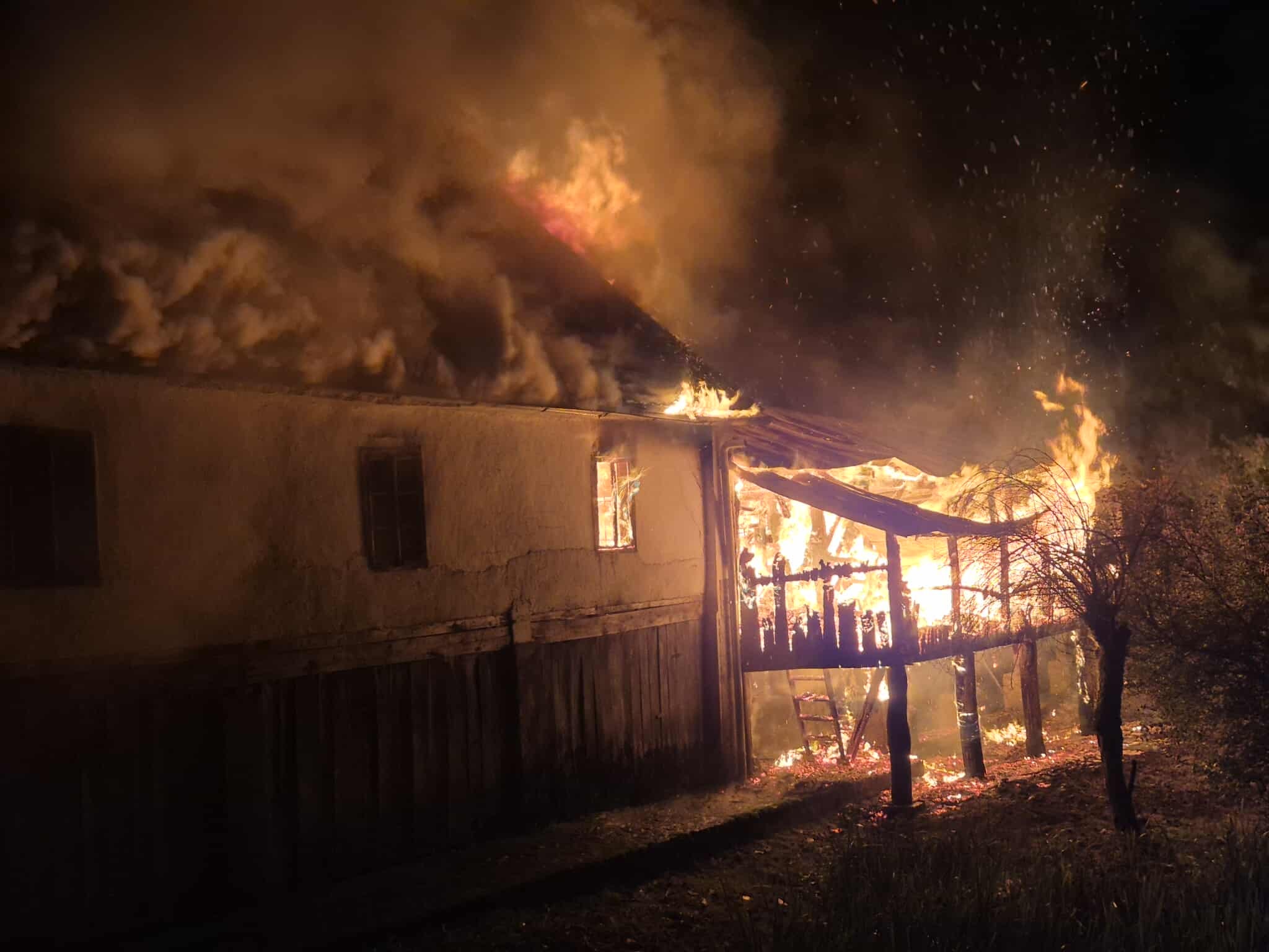 Požar na Klepčevem mlinu