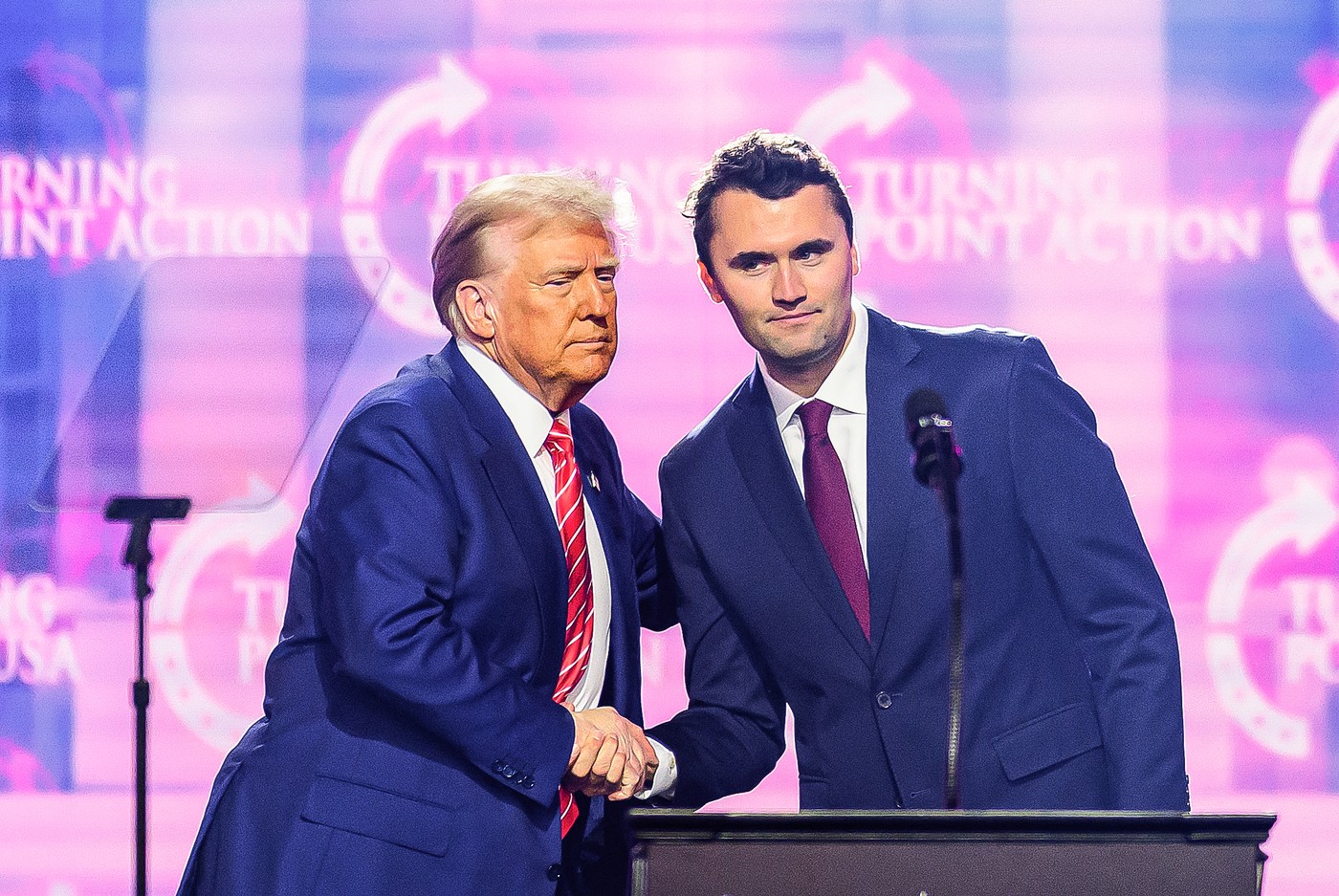 Charlie Kirk in Donald Trump