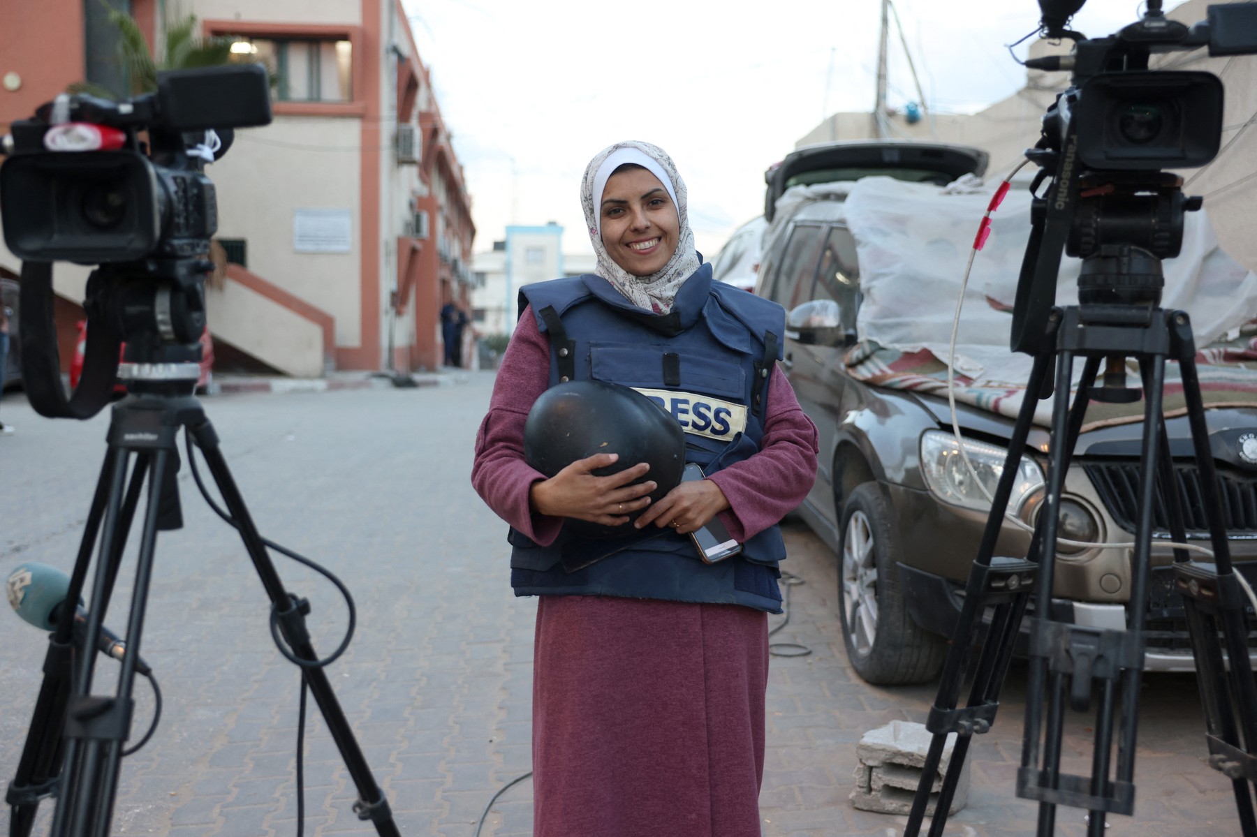 Mariam Abu Dagga, palestinska novinarka, ki jo je izraelska vojska ubila