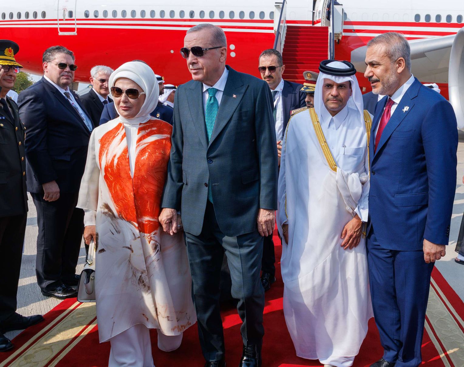 Turkish President  an Arab-Islamic summit in Doha, Qatar,