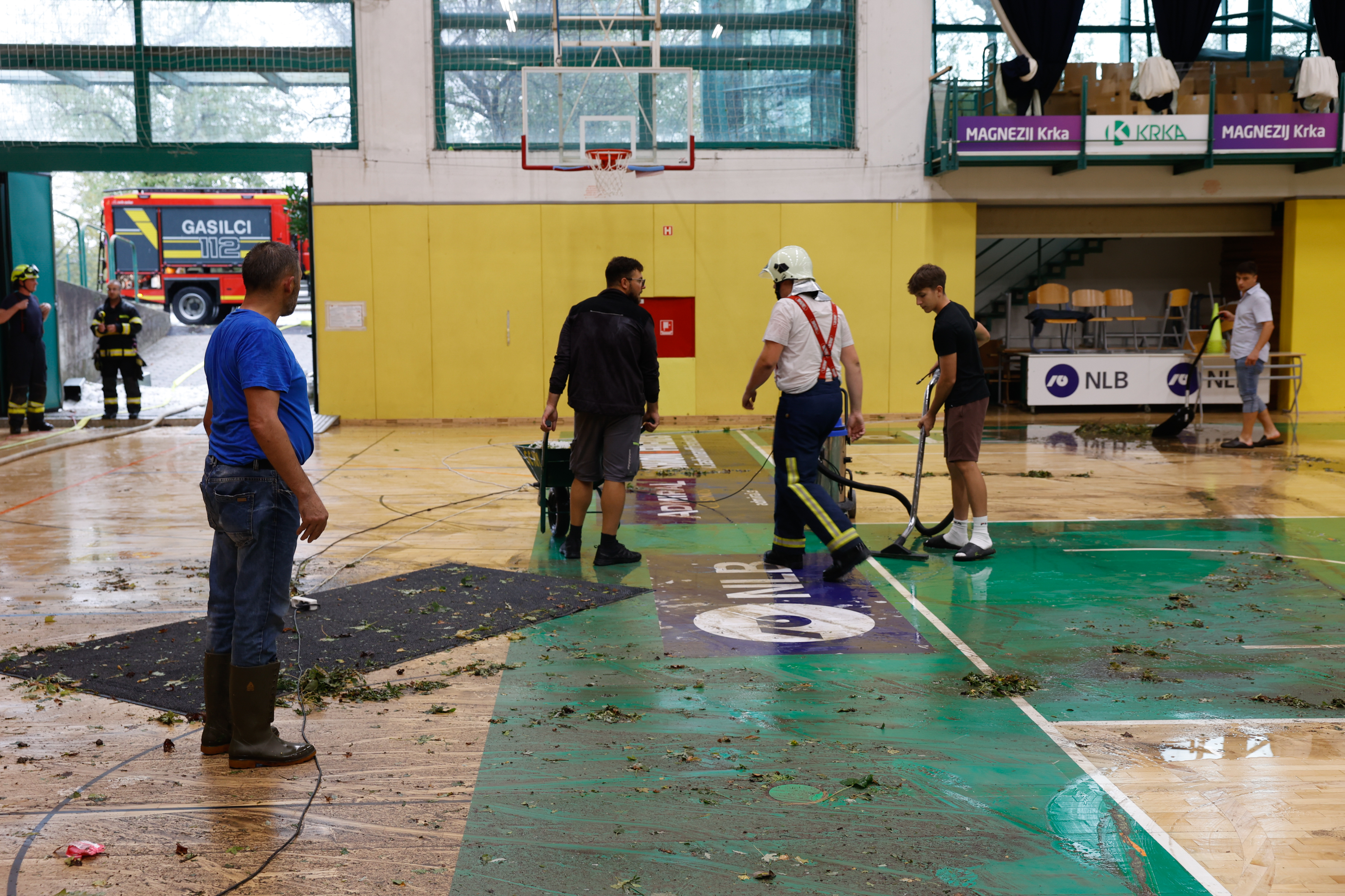 Posledice neurja v Novem mestu