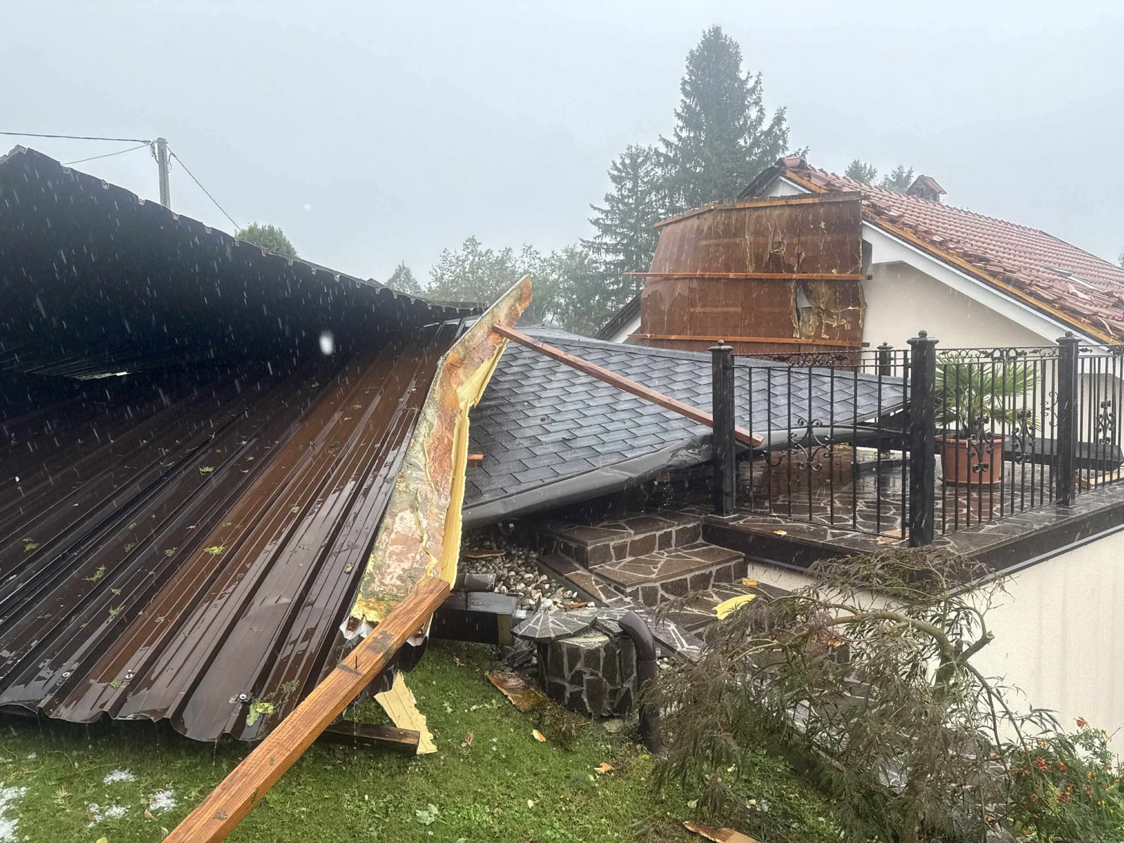 Posledice neurja v Plemberku, Novo mesto