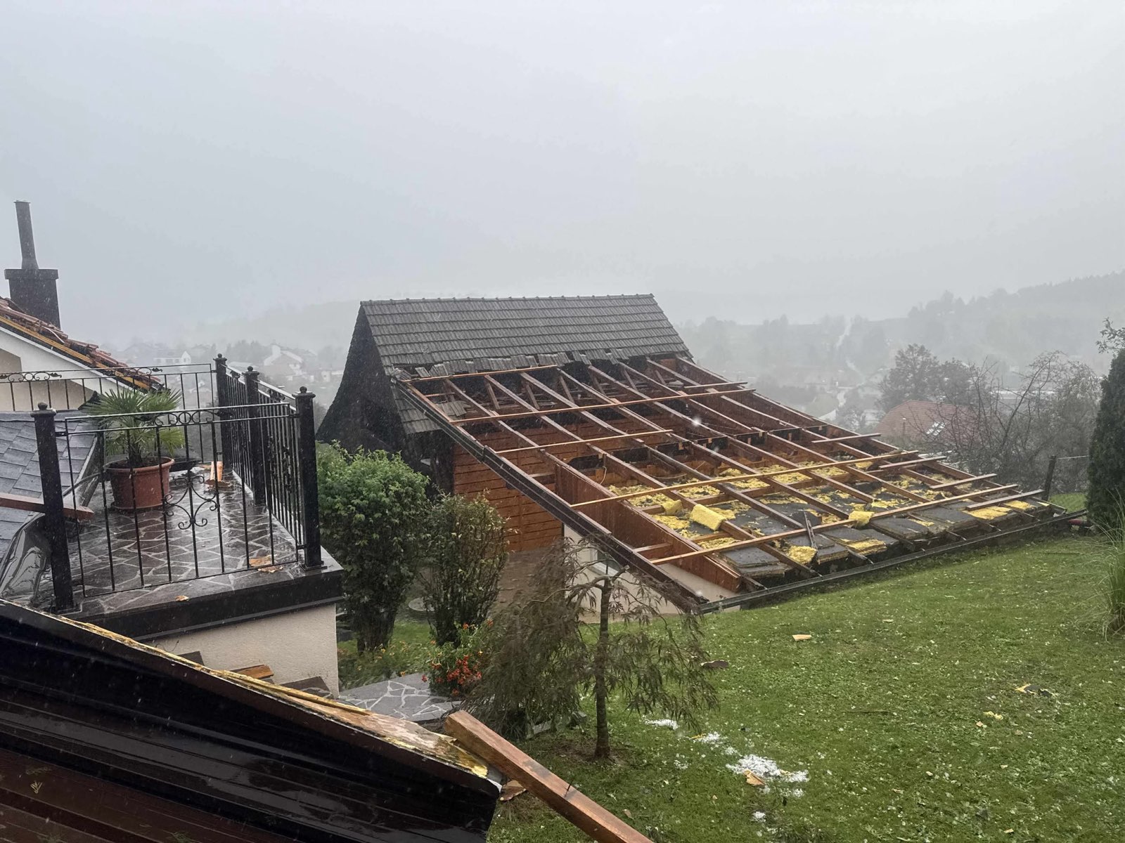 Posledice neurja v Plemberku, Novo mesto