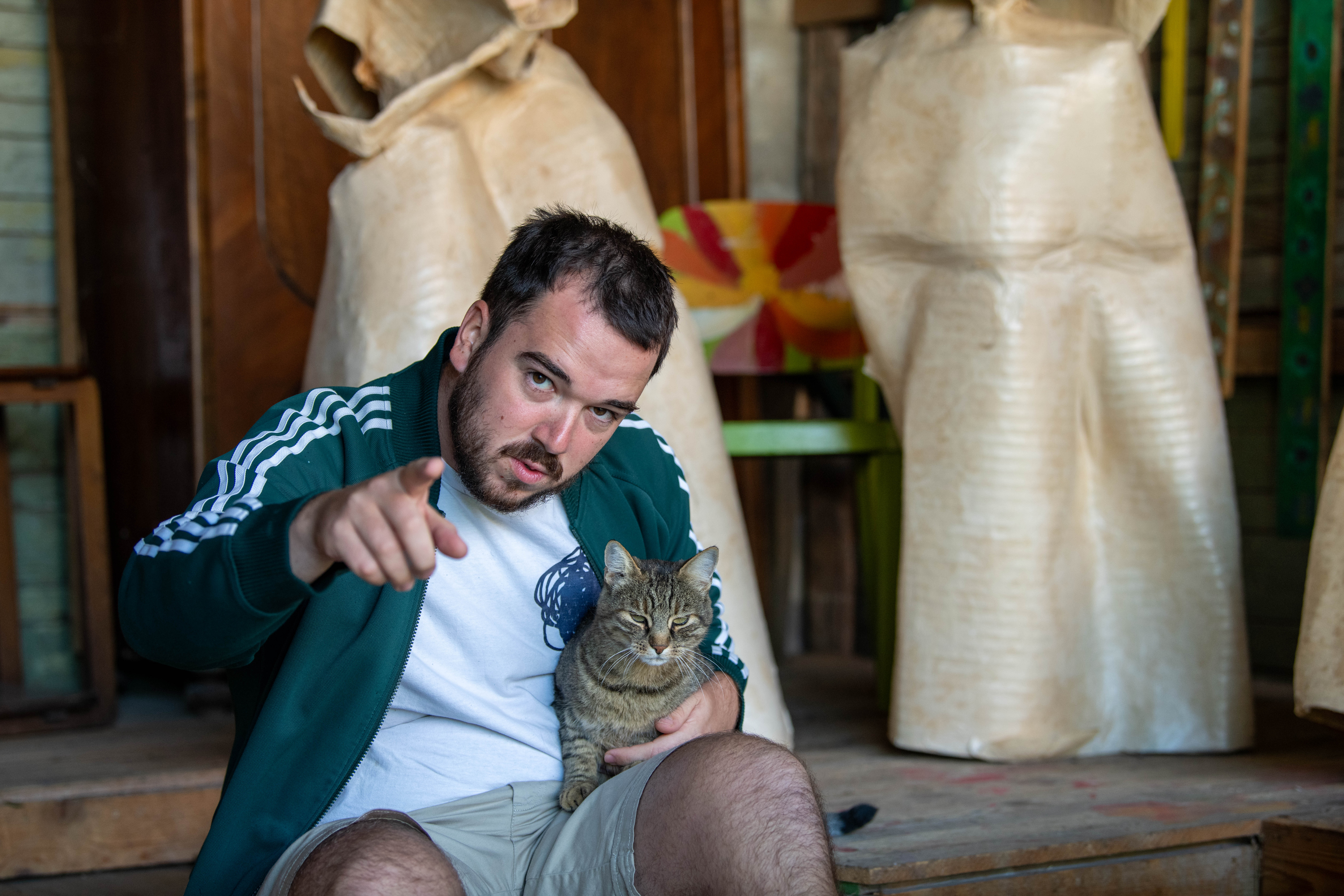 Bor Šparemblek in mačka Martina