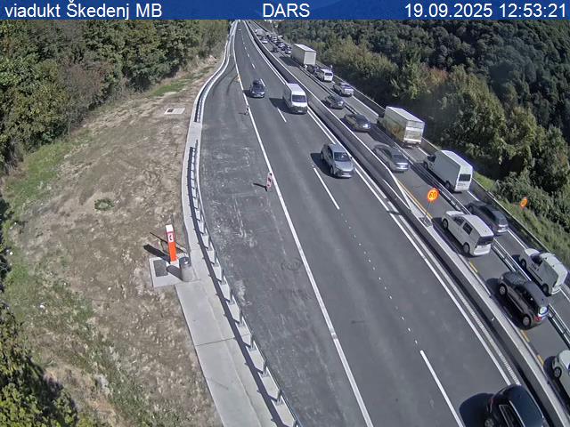 Gneča na štajerki ob nesreči