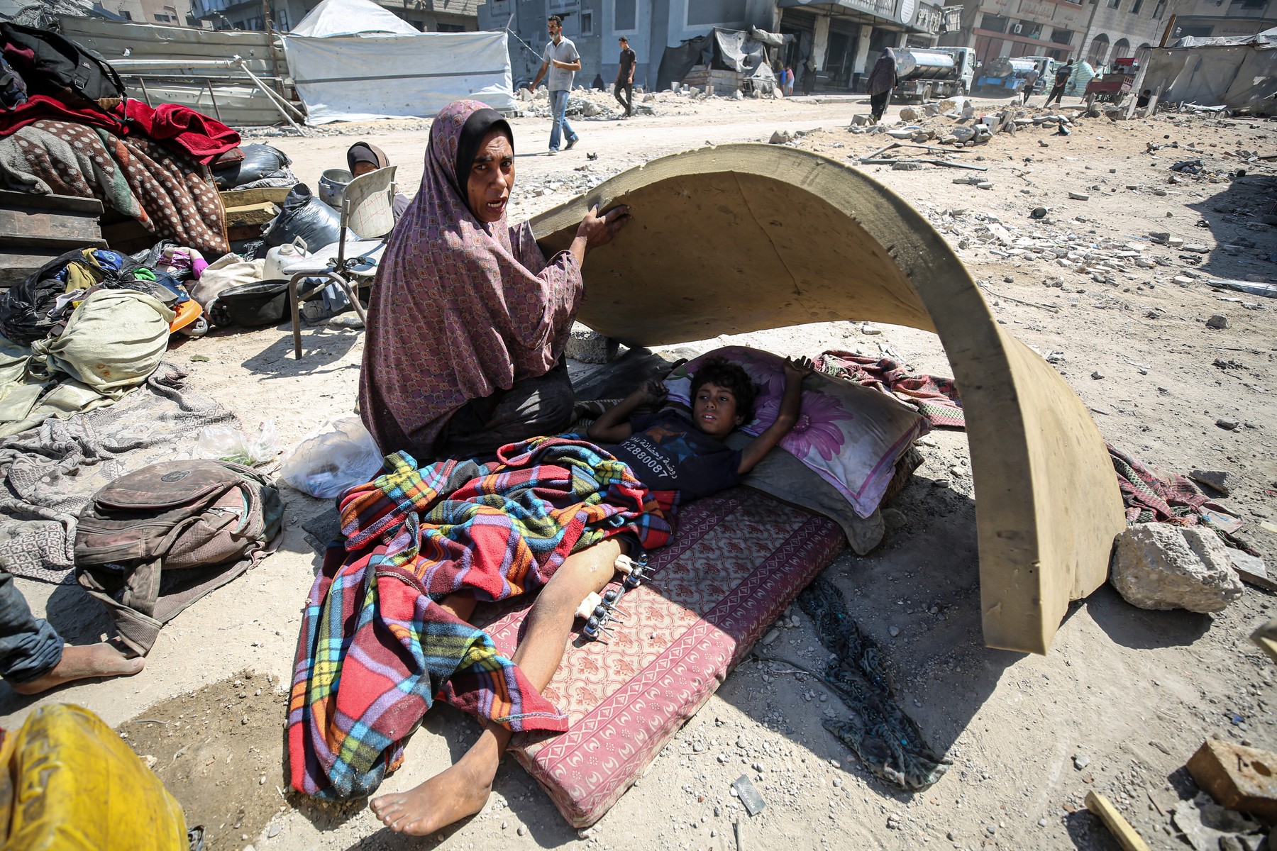 September 19, 2025, Gaza City, Gaza Strip, Palestinian Territory: Displaced Palestinians,