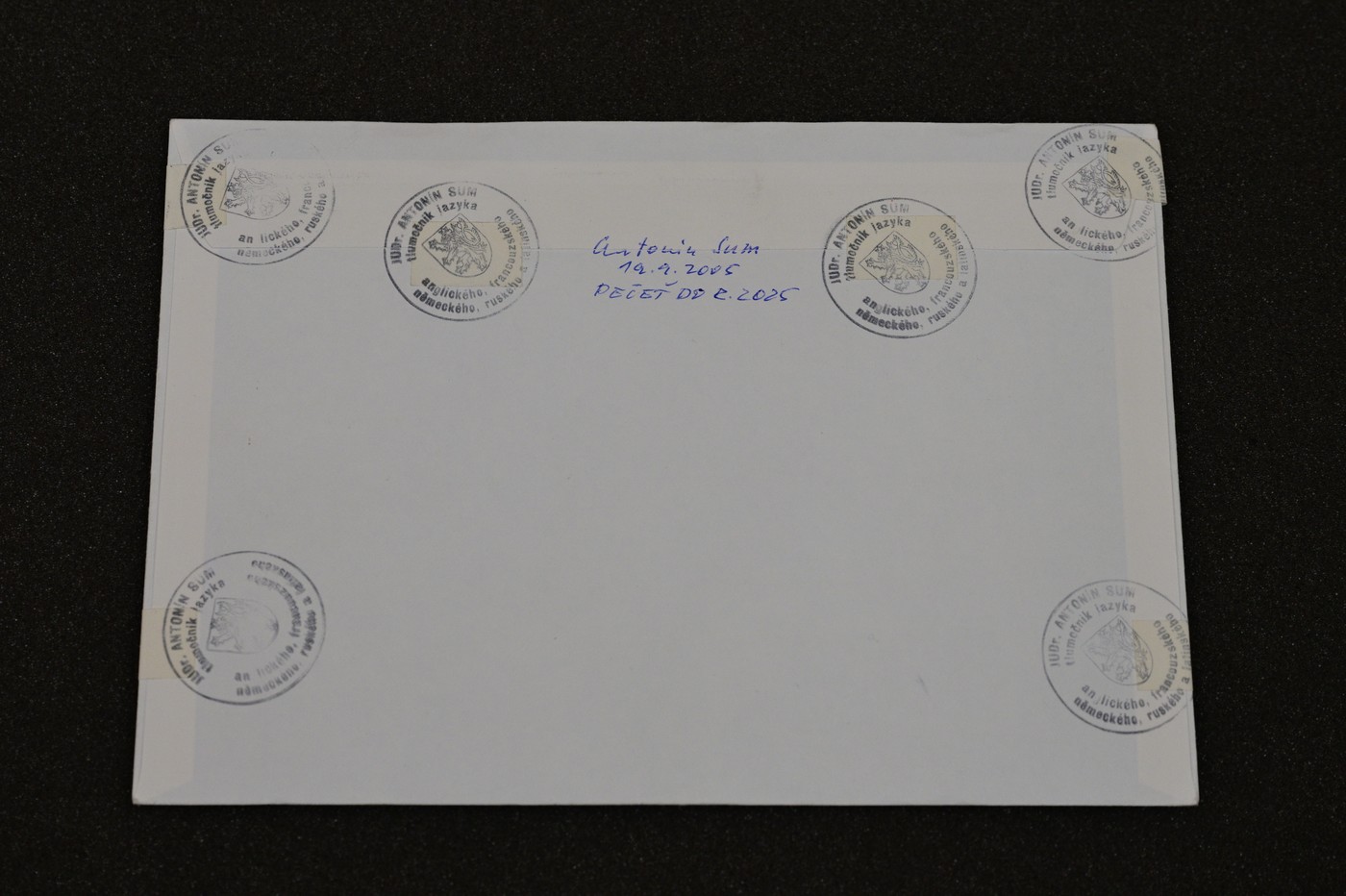 Pismo predsednika Češkoslovaške Tomáša Masaryka