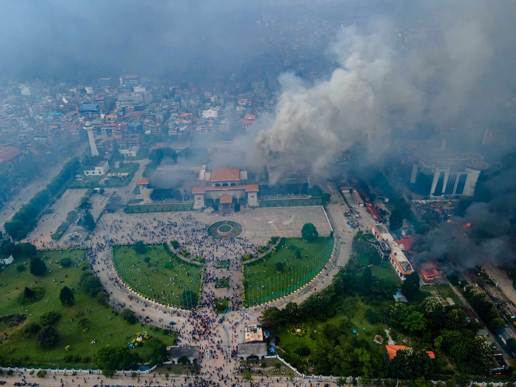 arliament building, across the Kathmandu, Lalitpur, and Bhaktapur districts in Nepal, on September 09, 2025.
