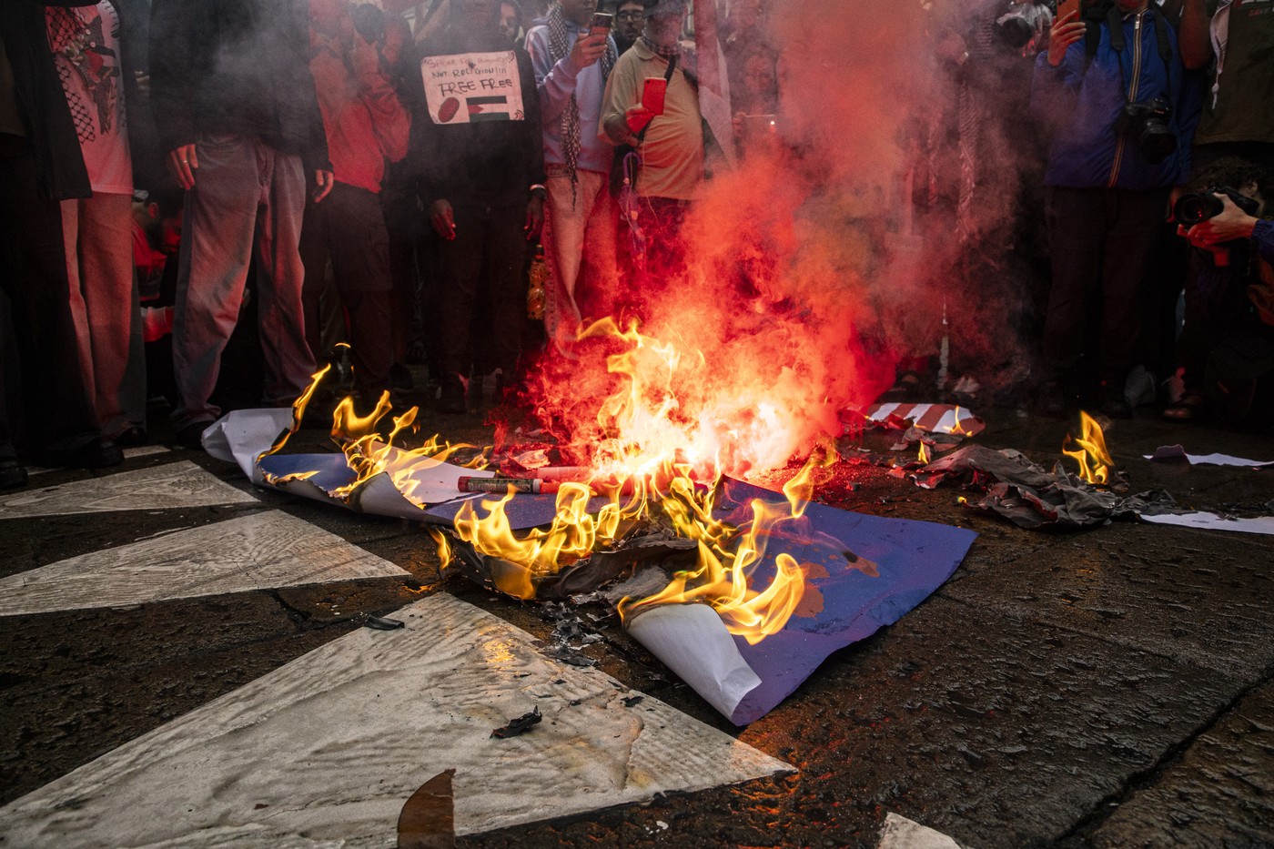 Propalestinski protesti v Milanu