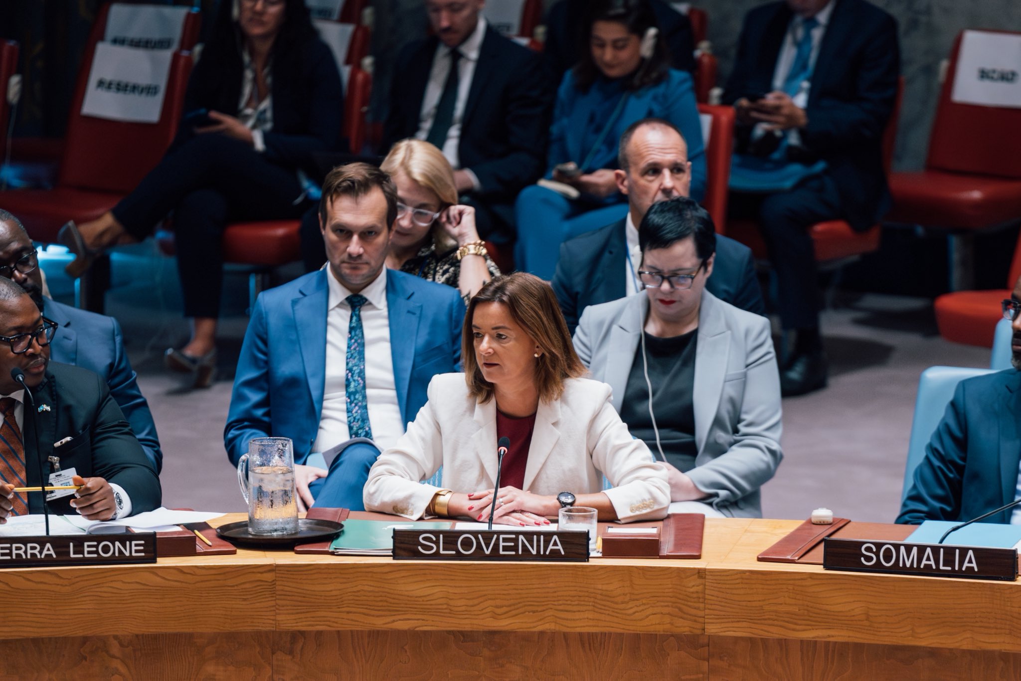 Tanja Fajon na zasedanju VS ZN v New Yorku