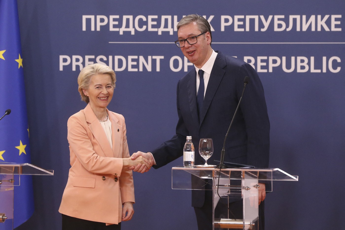 Ursula von der Leyen in Aleksandar Vučić
