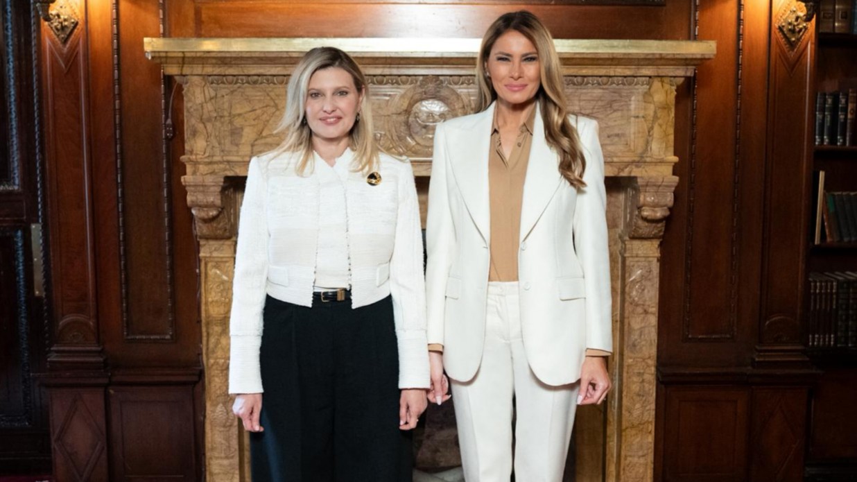 Melania Trump in Olena Zelenska