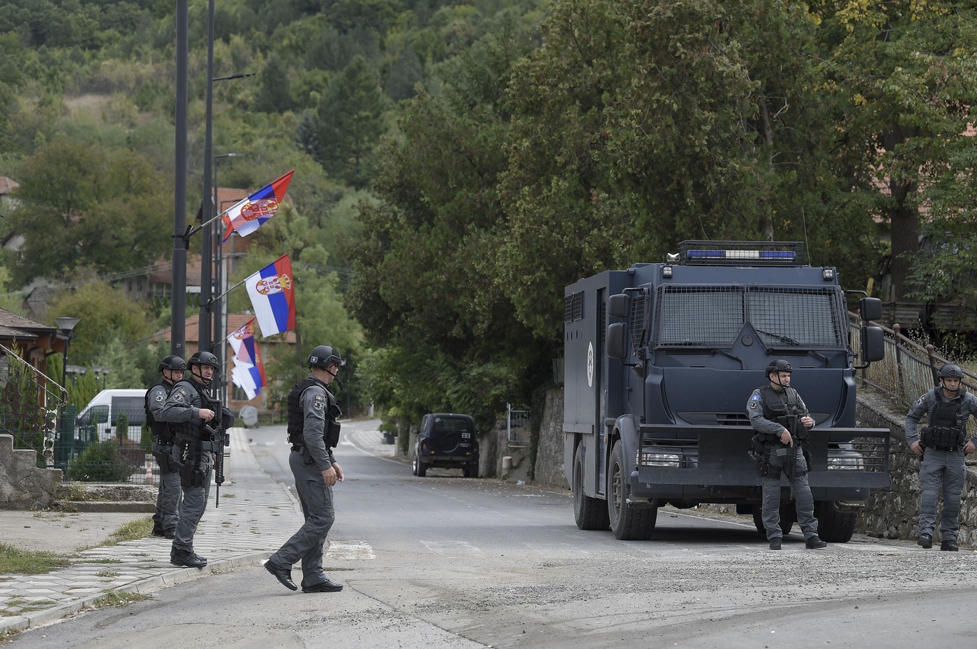 Kosovski specialci v Banjski dan po napadu