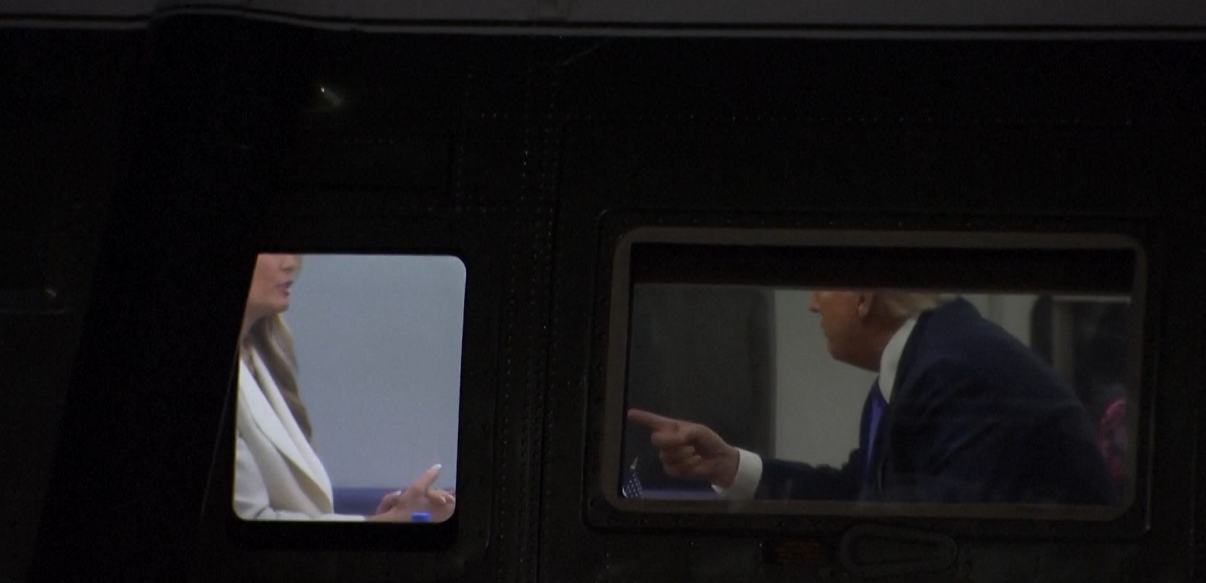 Posnetek zaslona, Donald in Melania Trump