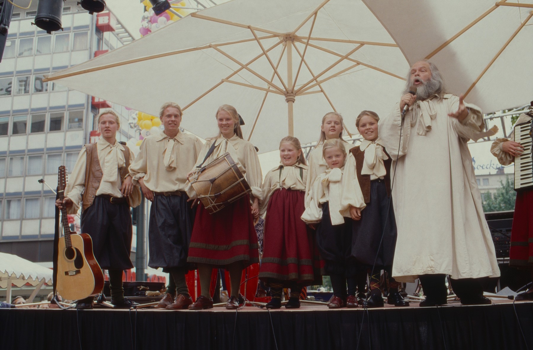 Die Musikgruppe The Kelly Family mit Vater Dan Kelly bei einem Auftritt in Düsseldorf,