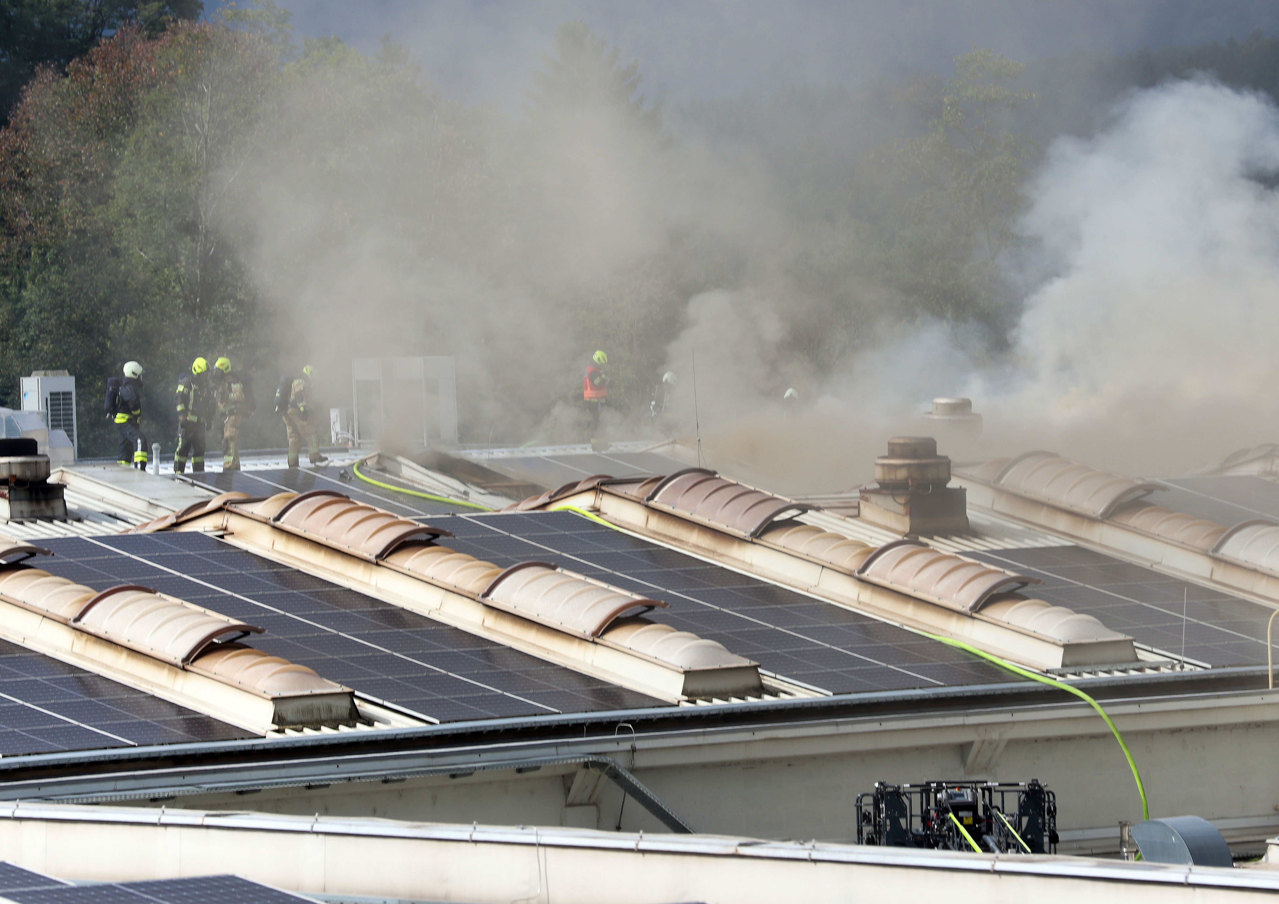 Požar v tovarni Ecom v Rušah