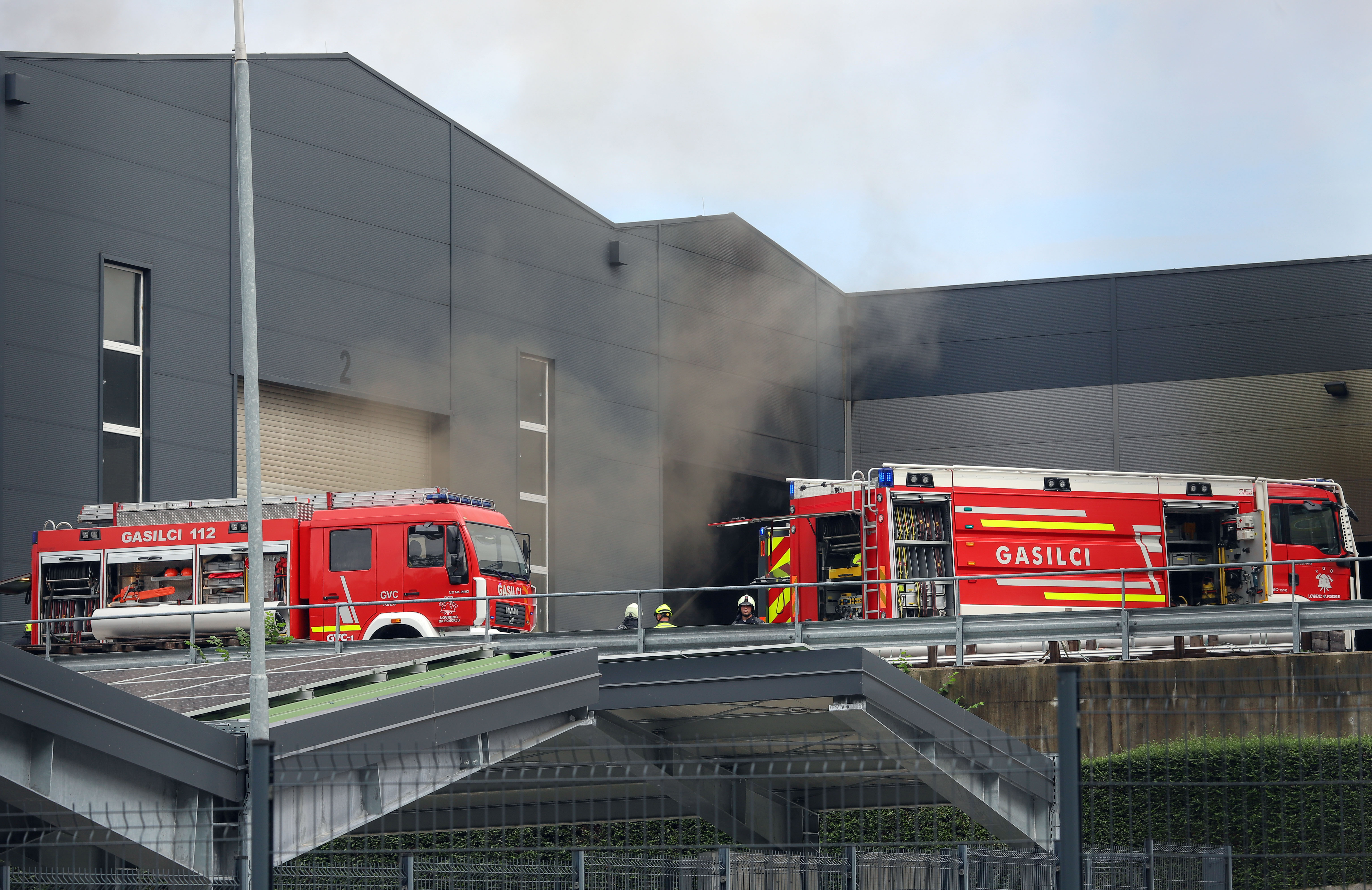 Požar v tovarni Ecom v Rušah