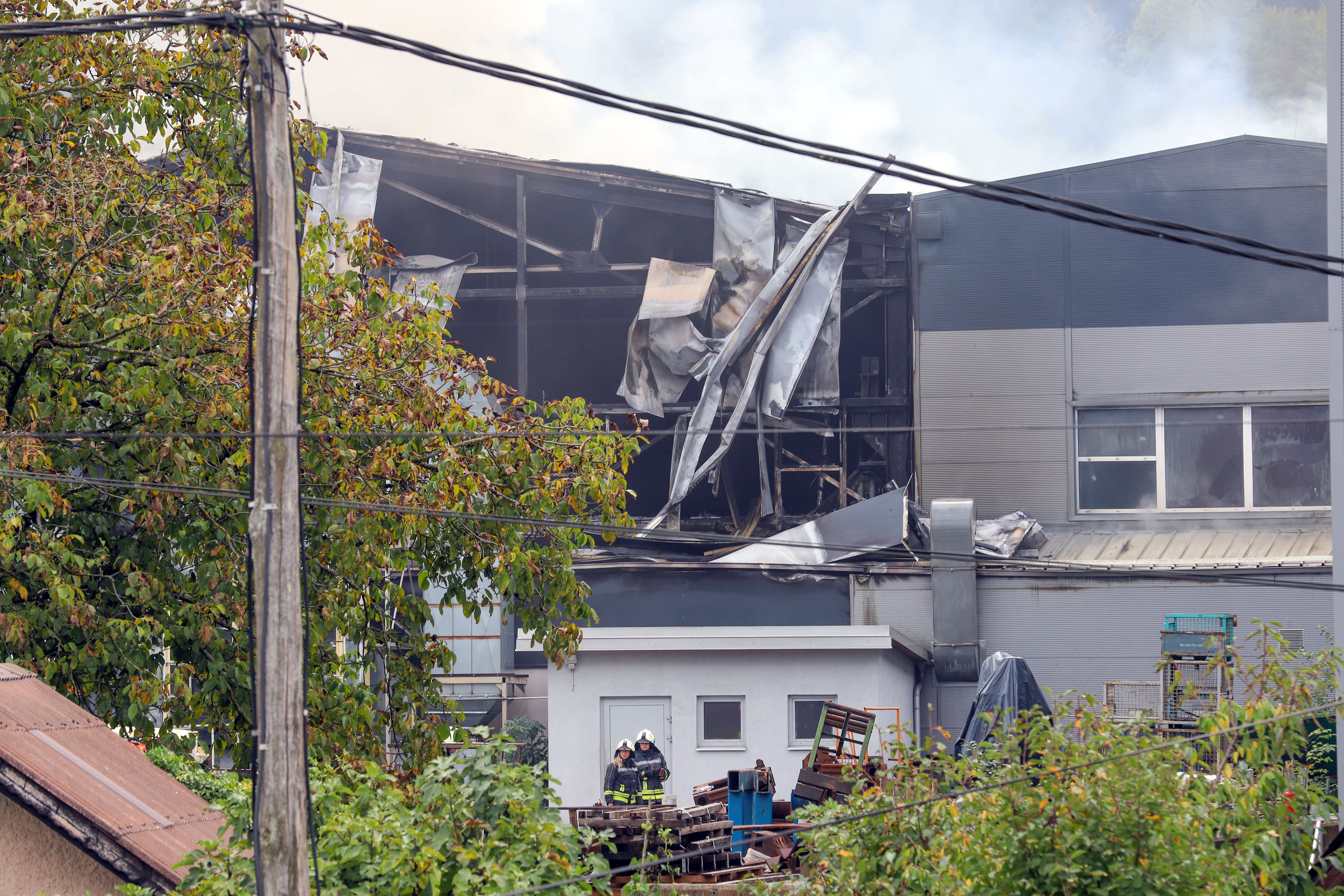 Požar v tovarni Ecom v Rušah