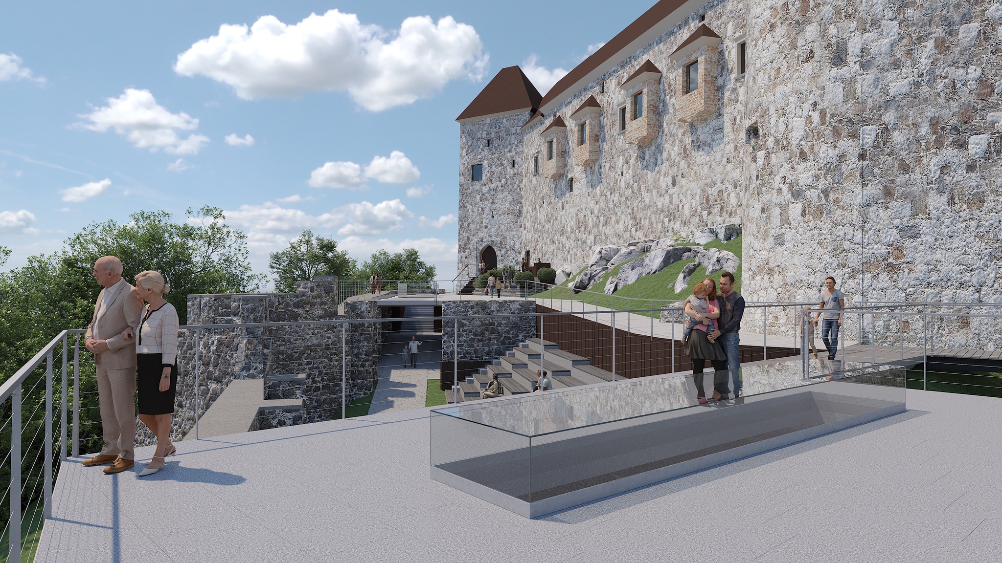 Ljubljanski grad po končani obnovi Bastije