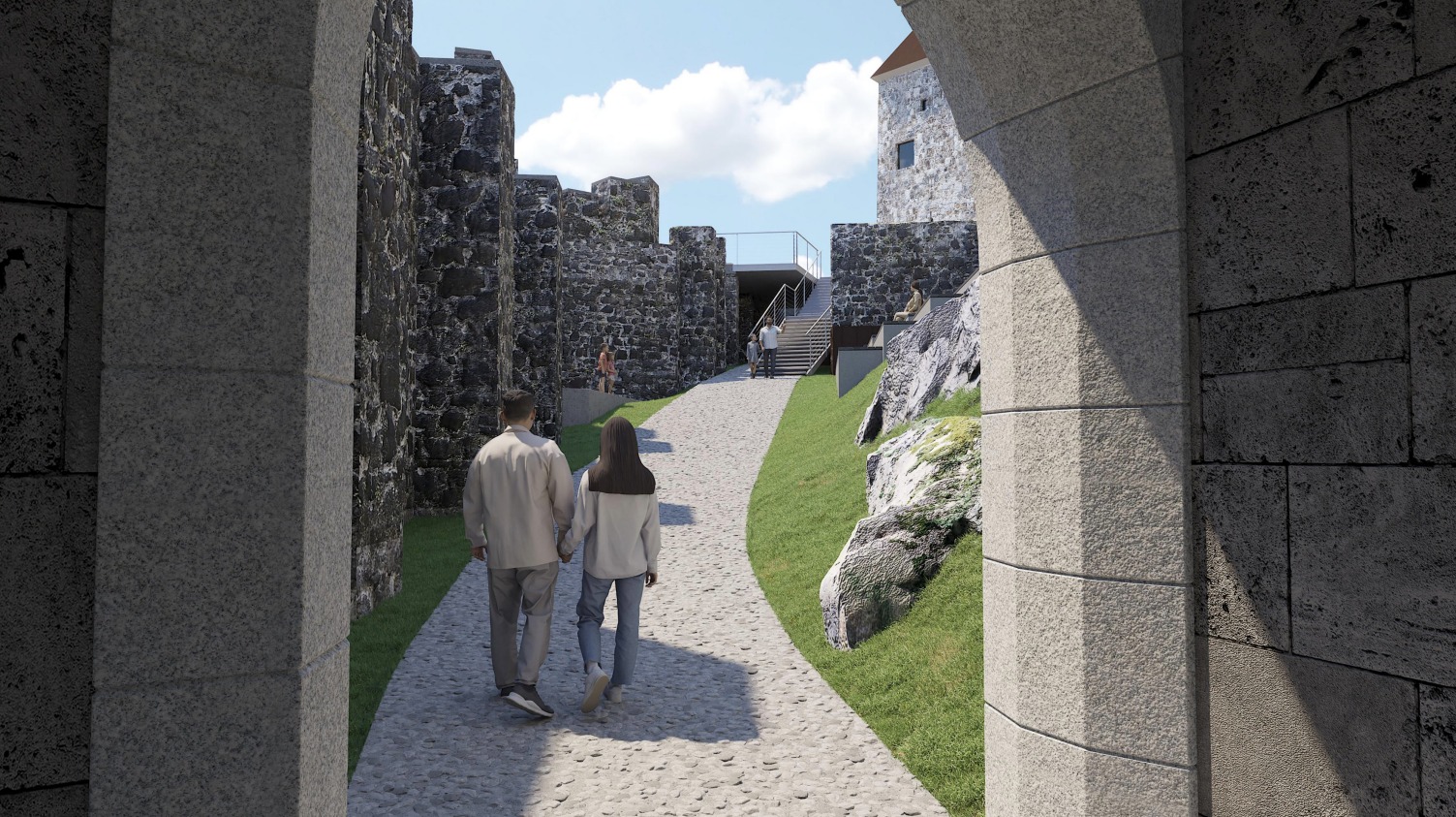 Ljubljanski grad po obnovi Bastije