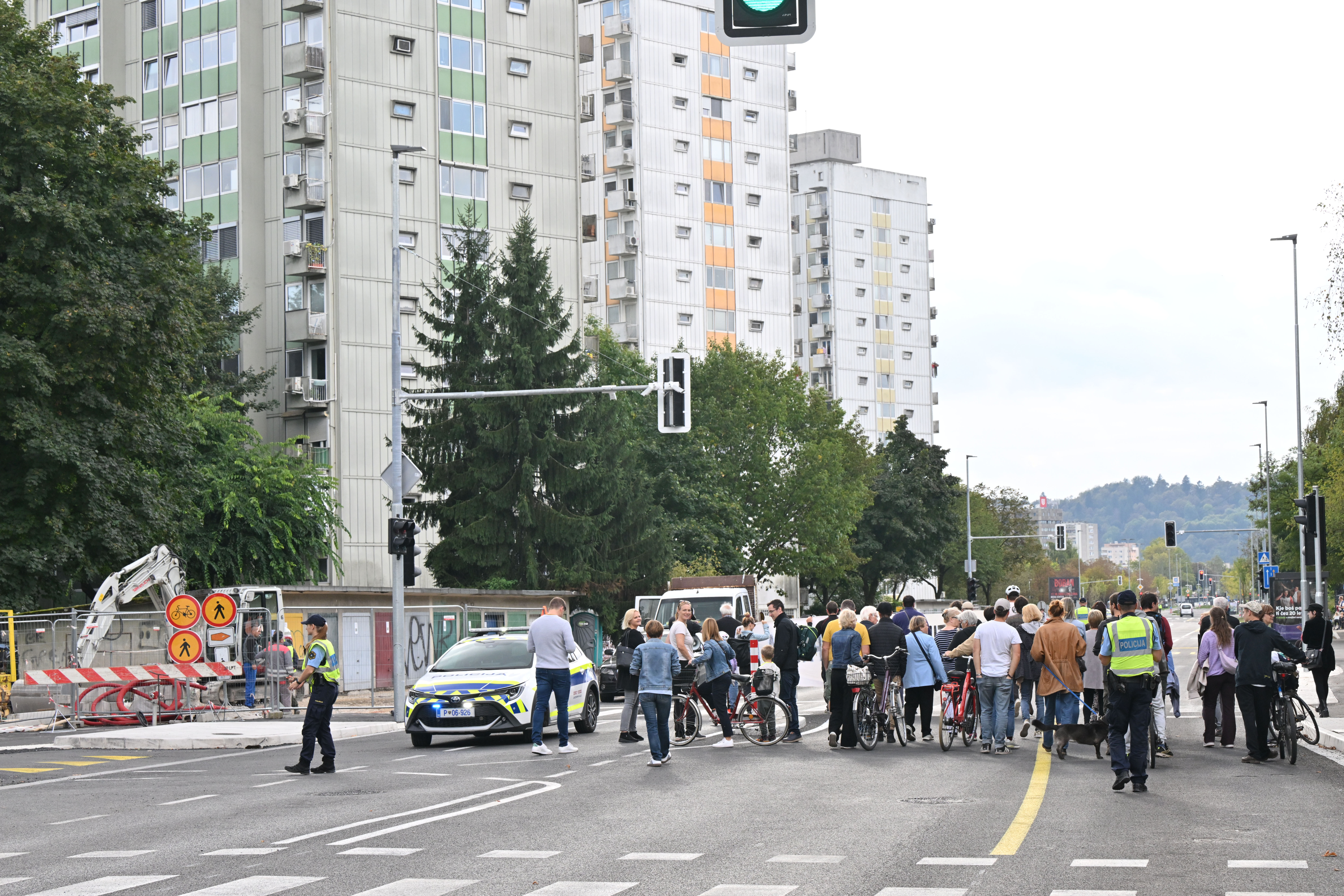 Protestni shod prebivalcev Savskega naselja