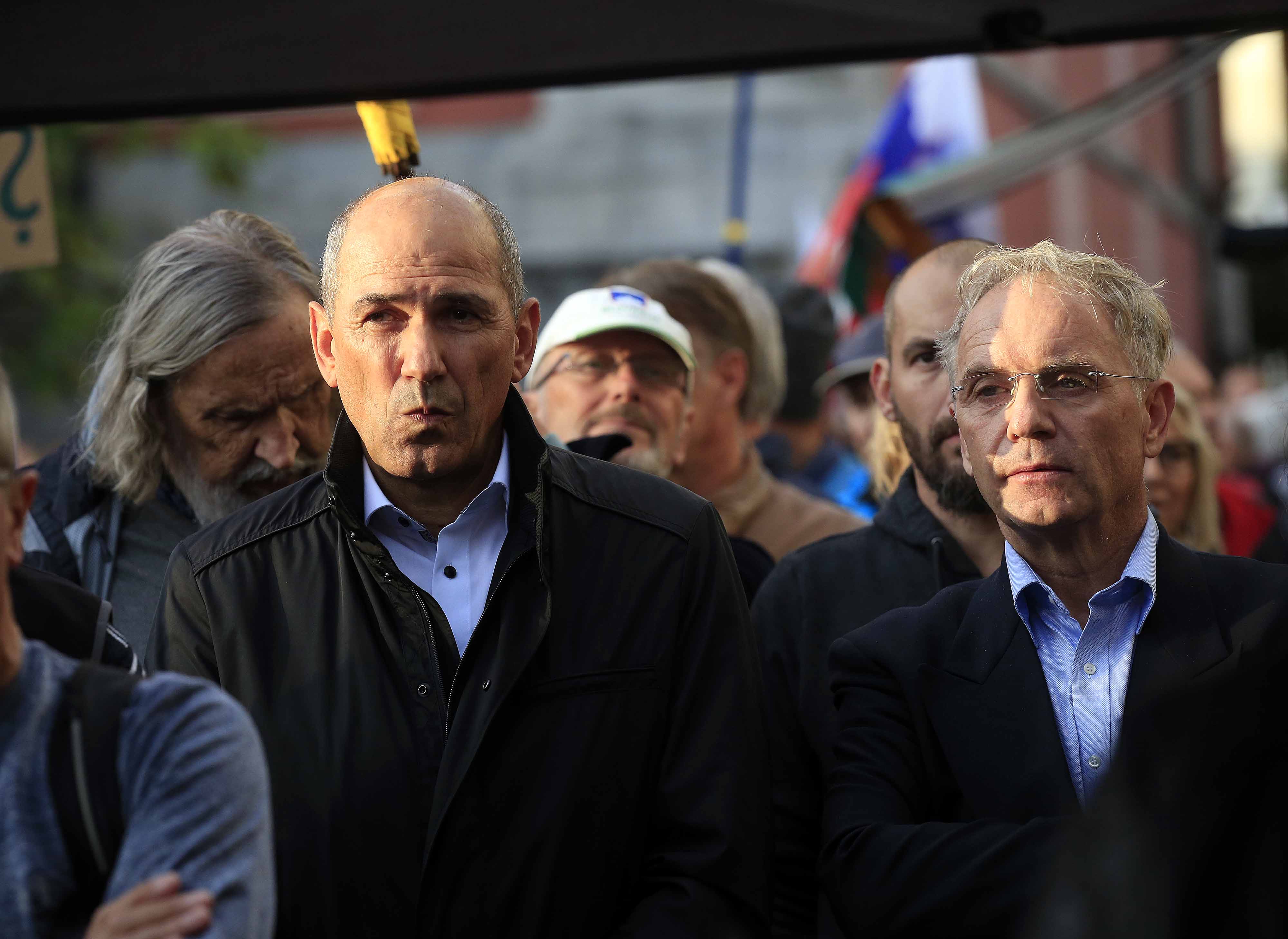 Janez Janša in Aleš Hojs