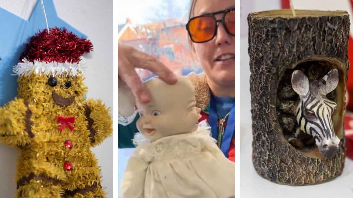 Eksponati v Muzeju slabih daril v Torontu