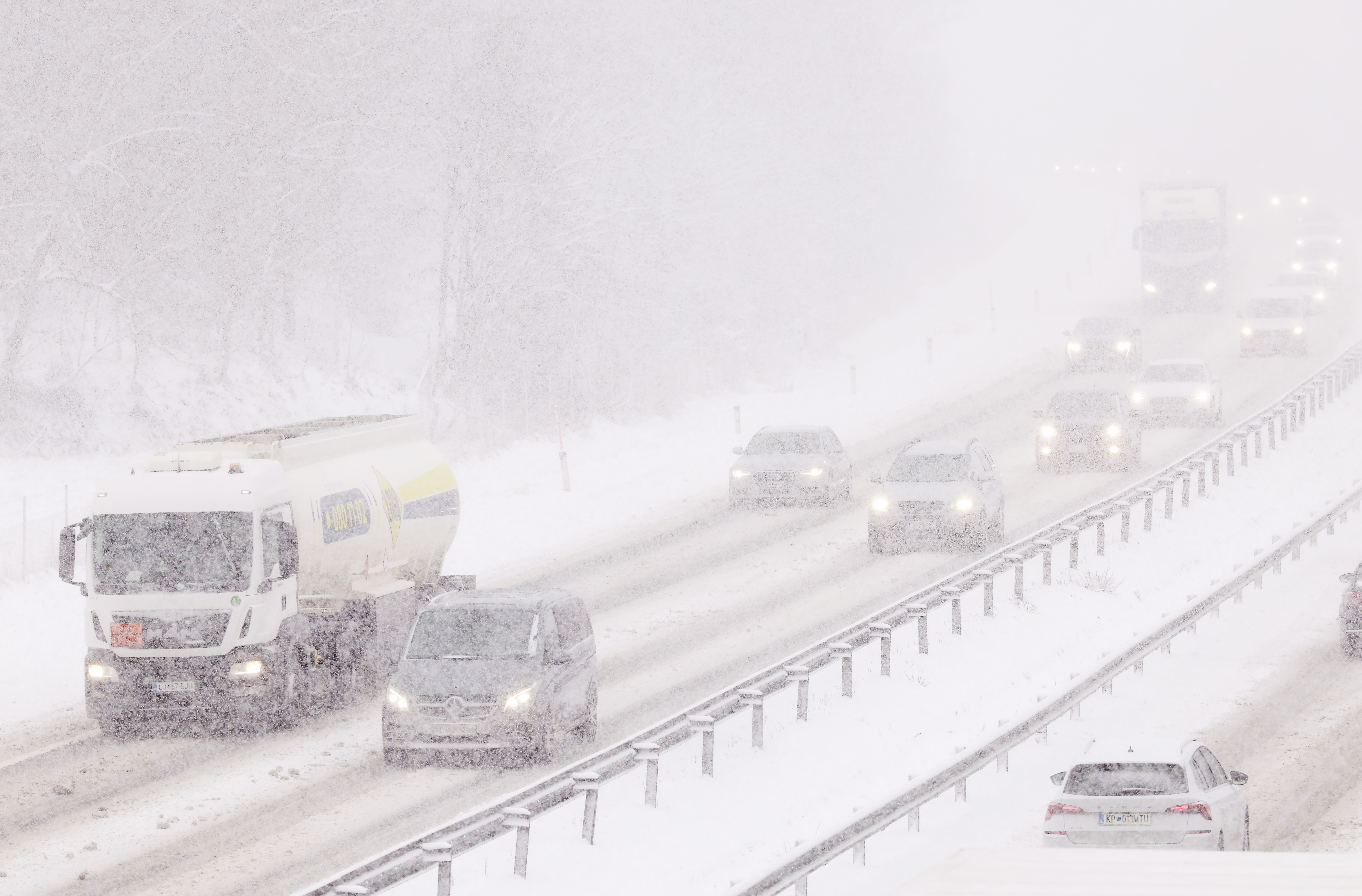 Sneg pobelil Slovenijo