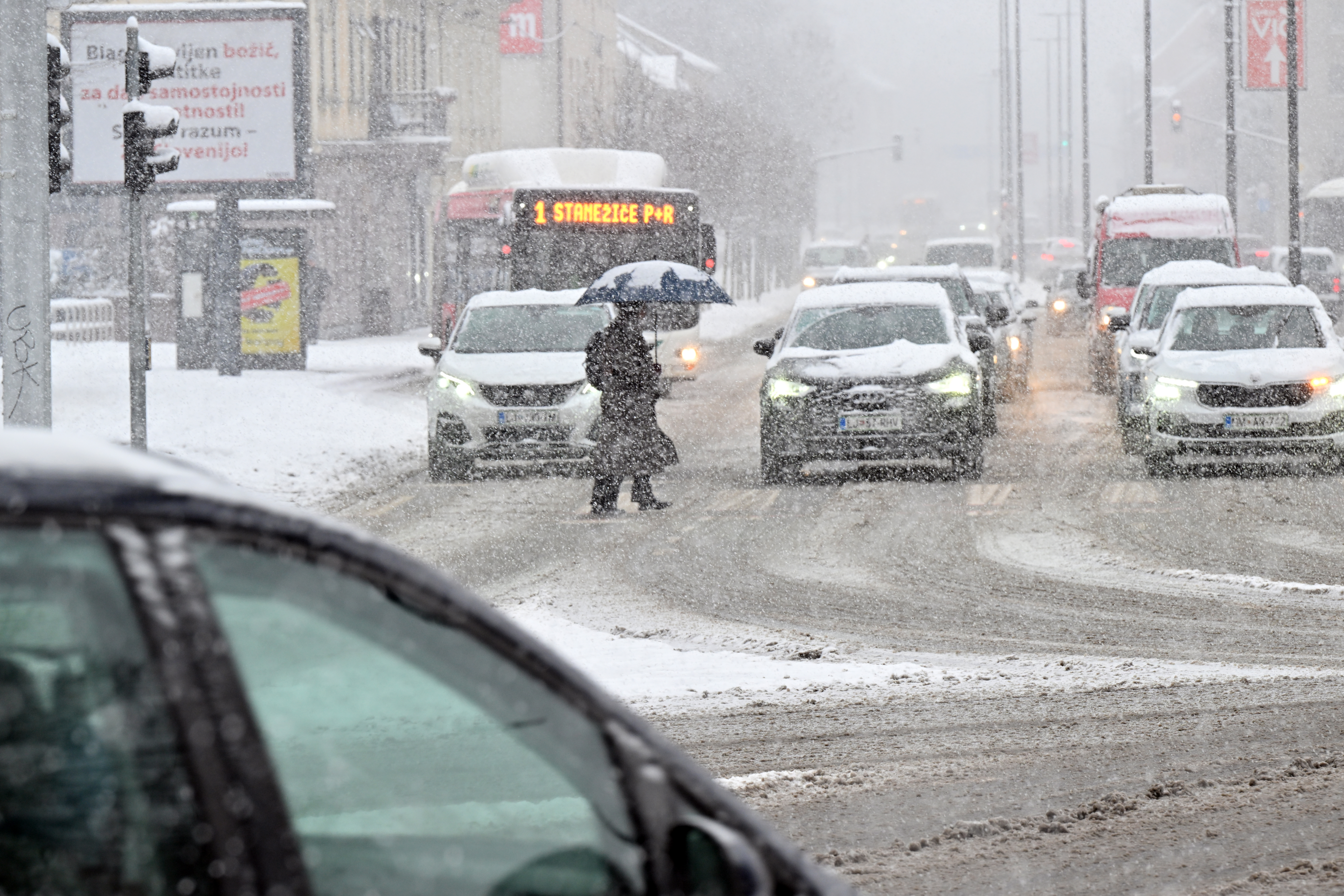 Sneg v Ljubljani, januar 2026