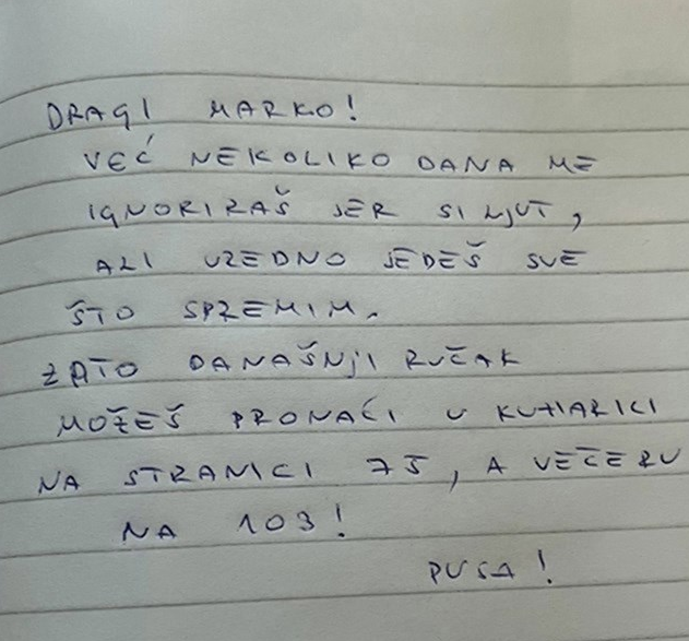 žena jeznemu možu pustila sporočilo