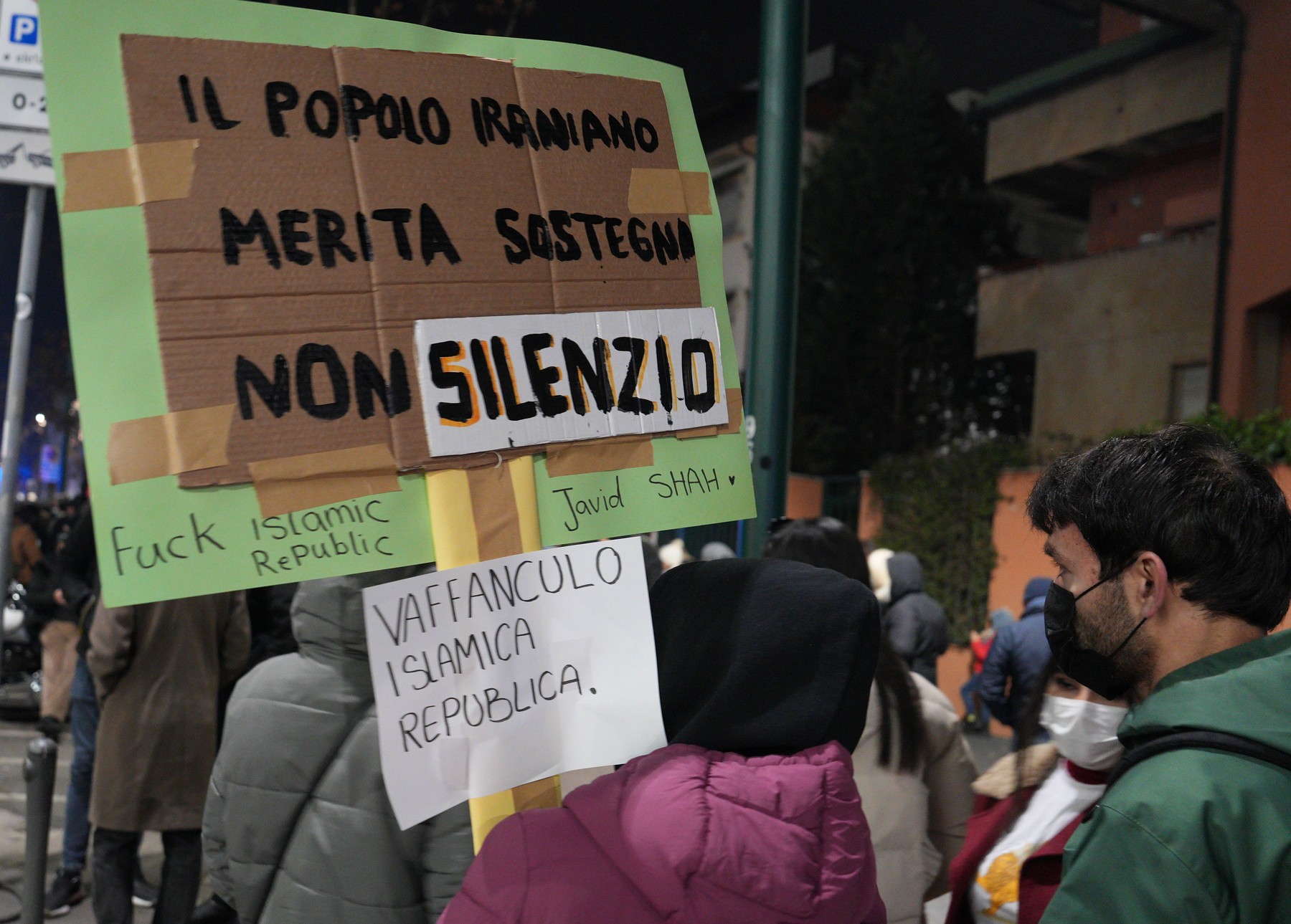 Milan, Enough rally for the freedom of the Iranian people in front of the Iranian Consulate in Via Monte Rosa,