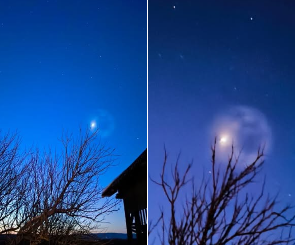 Nenavaden pojav na nebu, šlo naj bi za raketo.