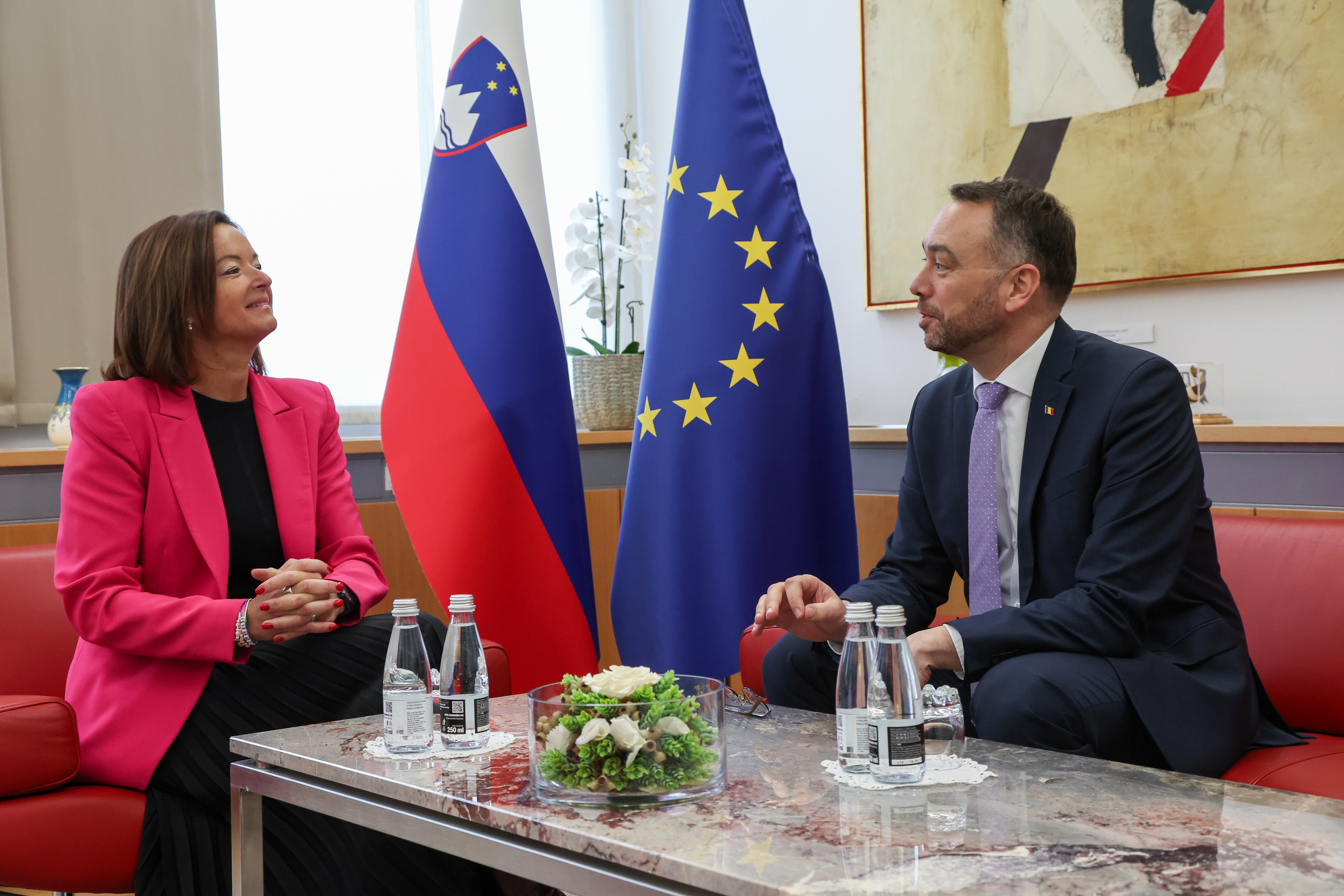 Tanja Fajon in Maxim Prevot