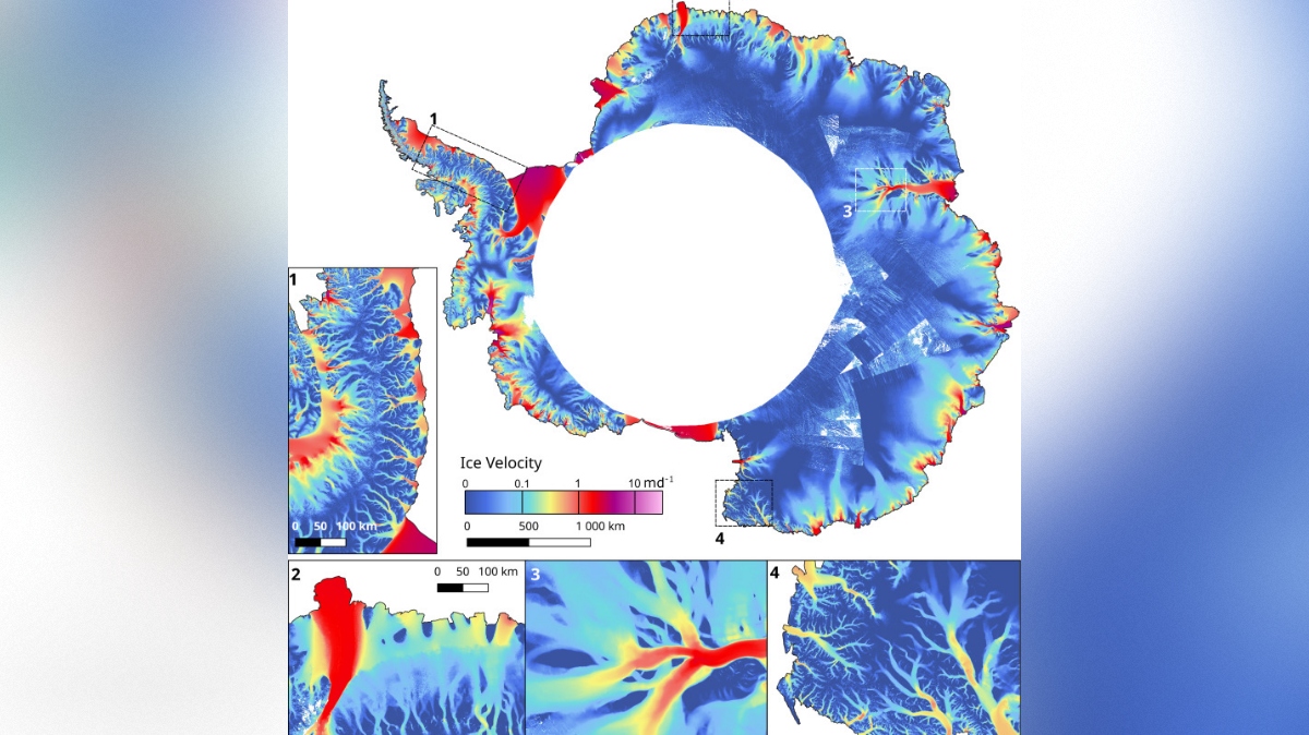 ledeniški tokovi na Antarktiki