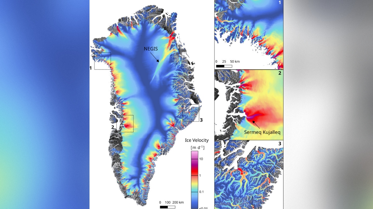ledeniški tokovi na Grenlandiji