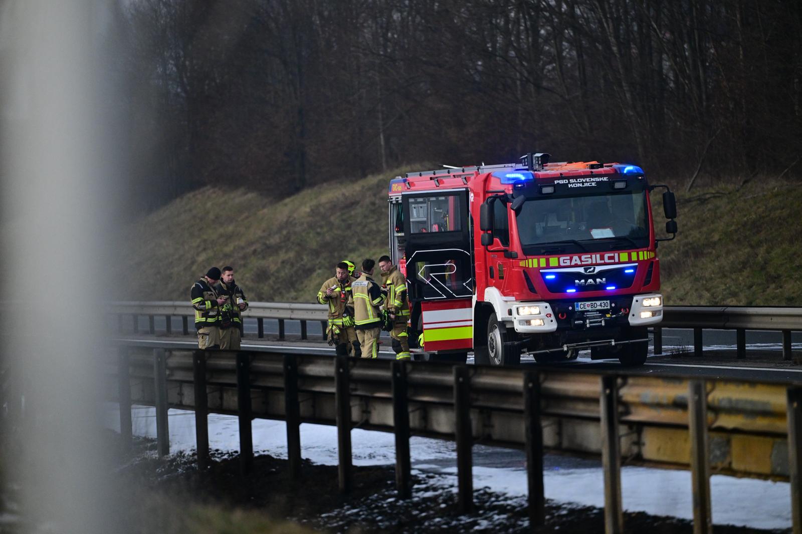 Prometna nesreča na štajerski avtocesti pri Slovenski Bistrici