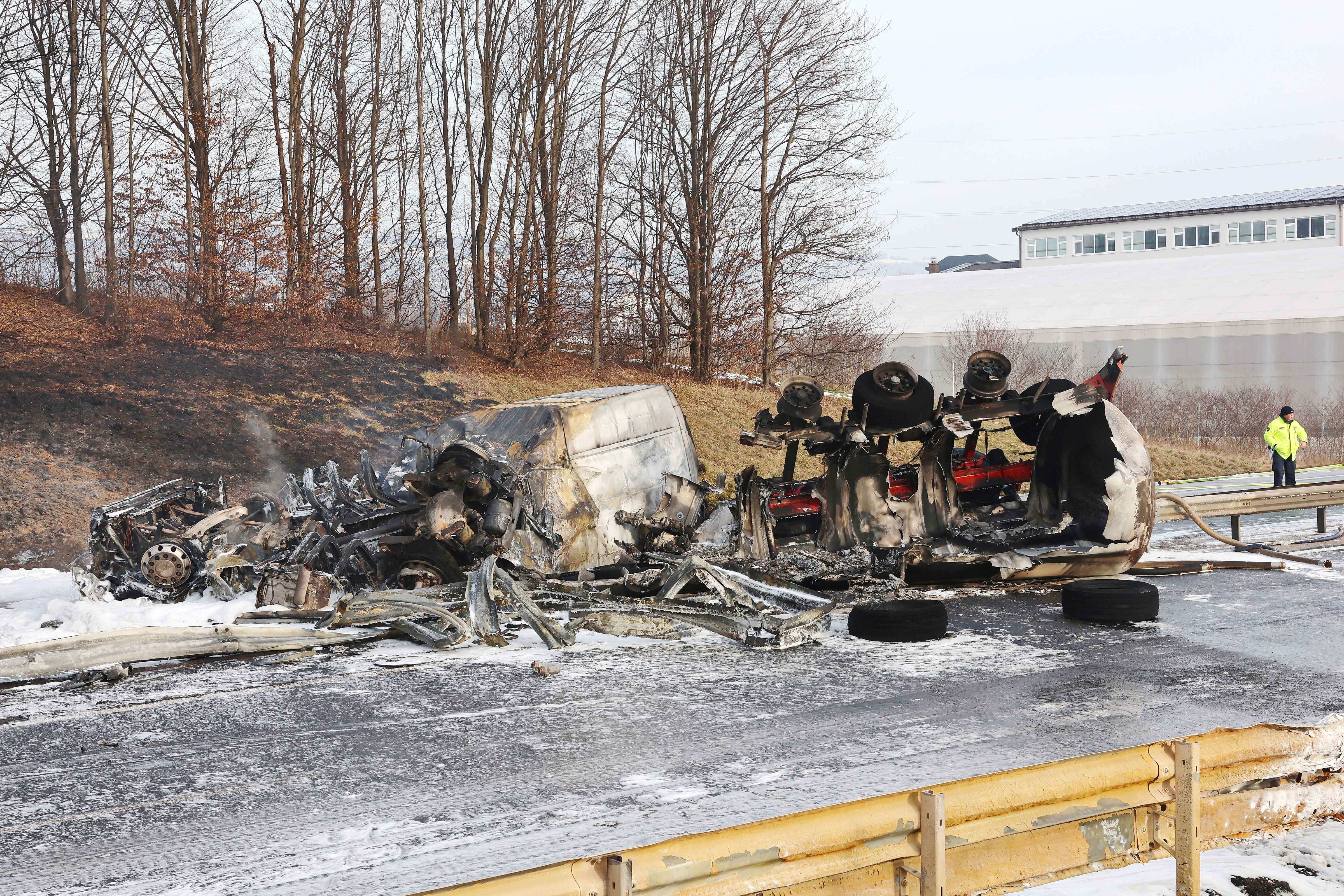 Prometna nesreča na štajerski avtocesti pri Slovenski Bistrici