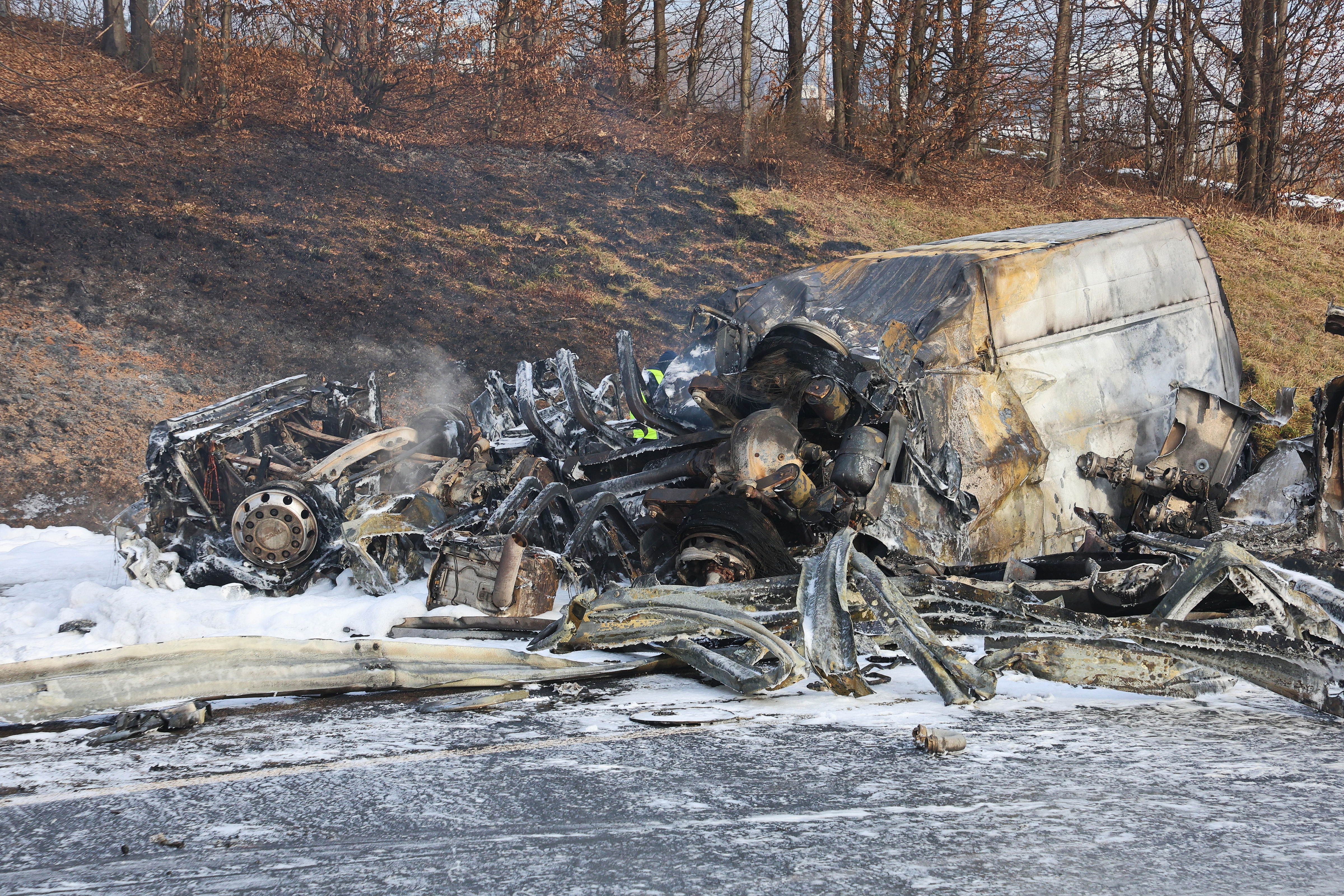Prometna nesreča na štajerski avtocesti pri Slovenski Bistrici