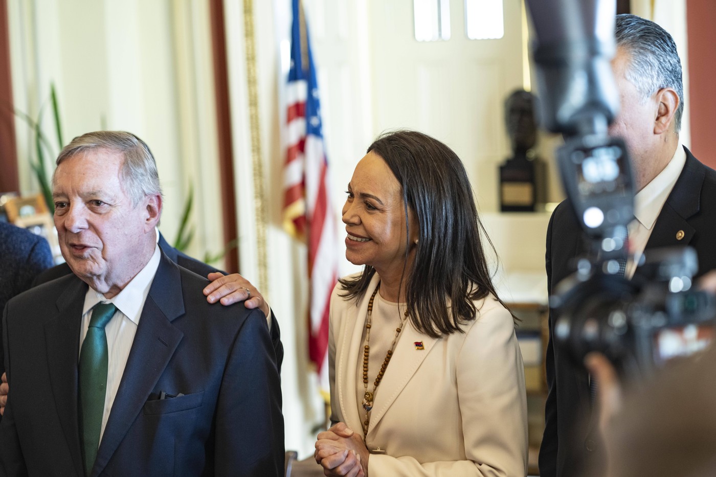 Maria Corina Machado v Washingtonu