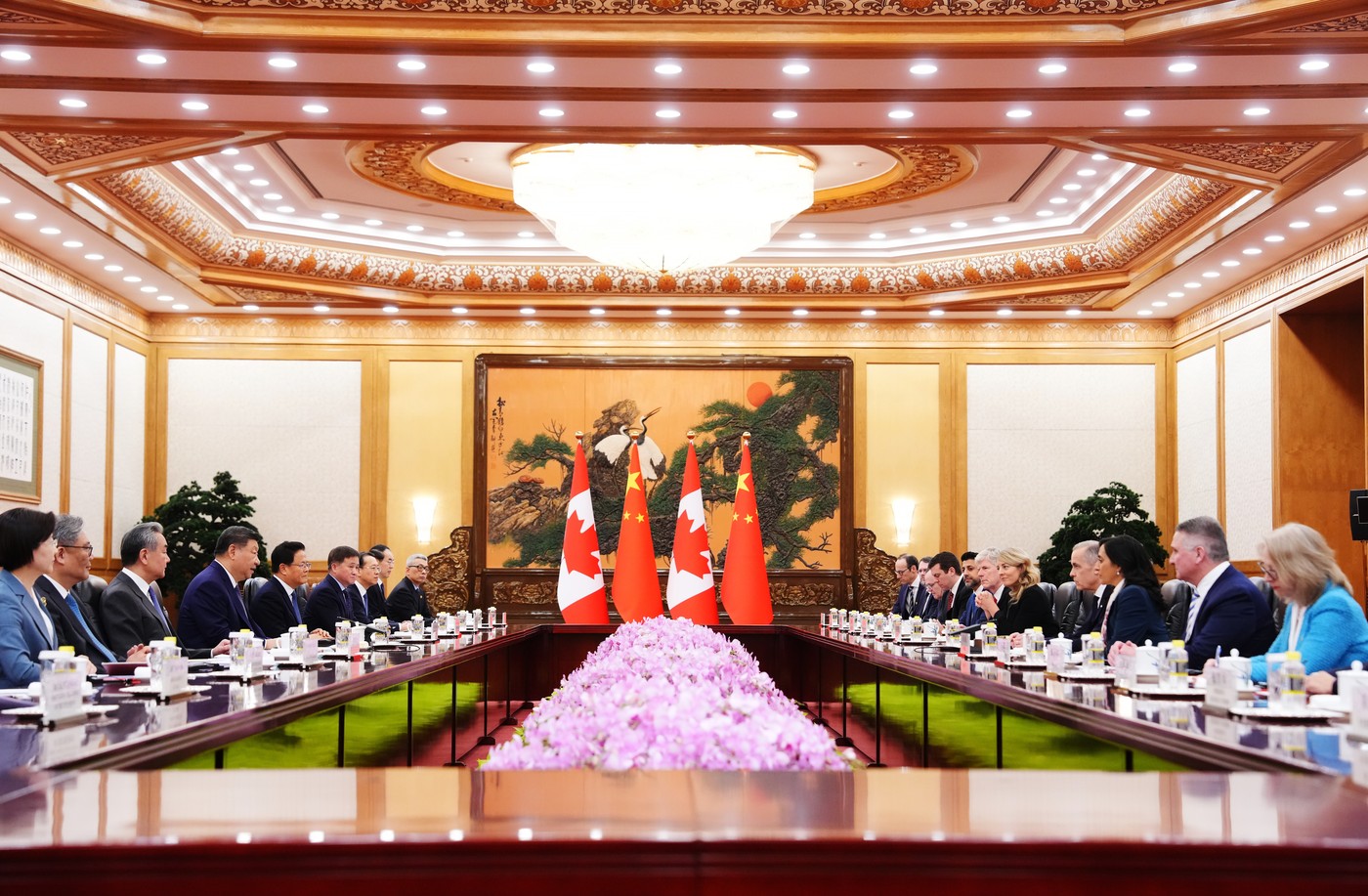 Srečanje Ši Džinpinga in Marka Carneyja