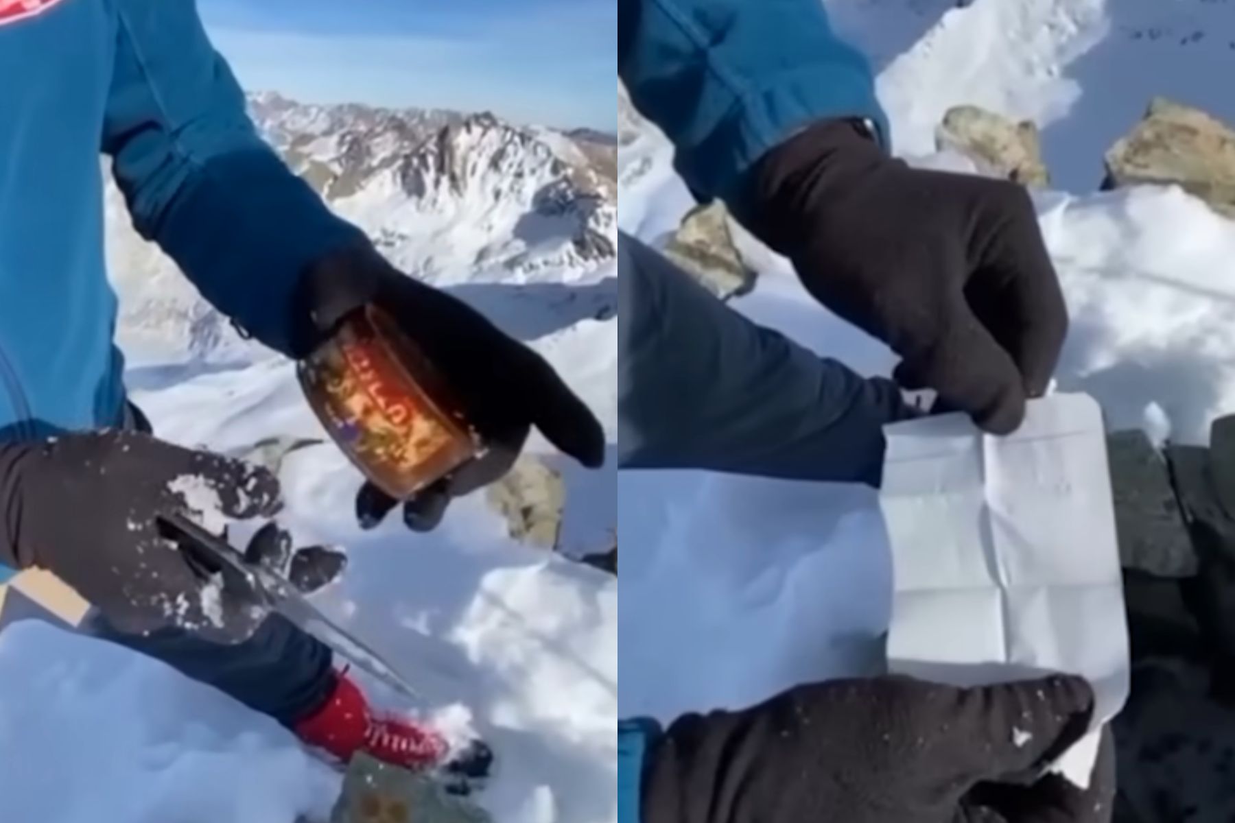 Turški alpinisti so našli staro sporočilo v pločevinki