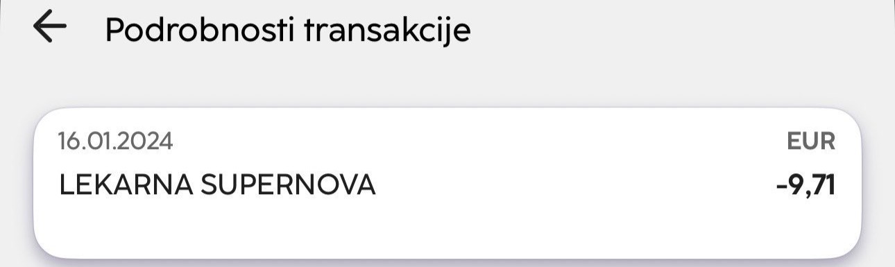 Cena pršila za nos, 2024