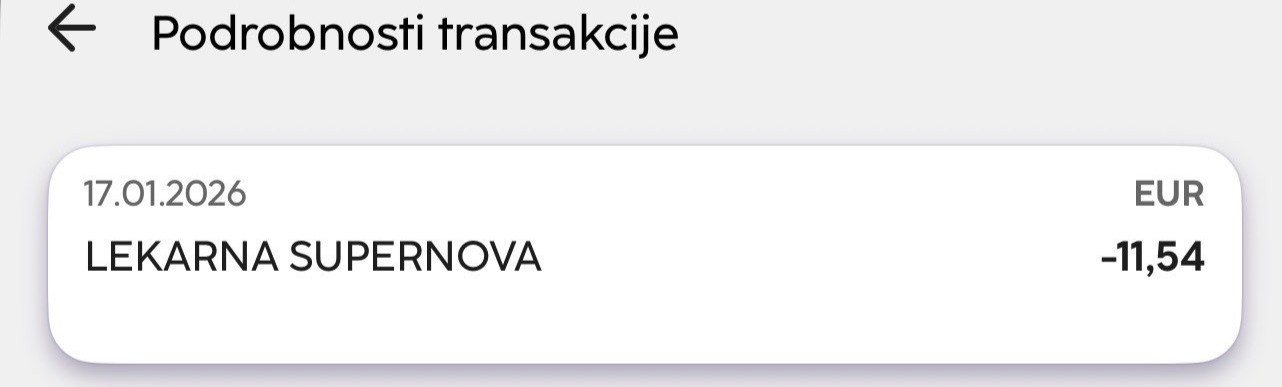 Cena pršila za nos, 2026