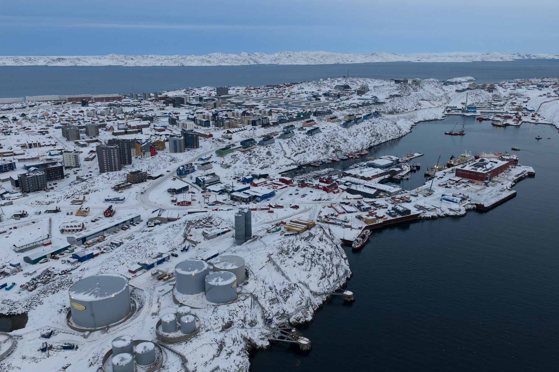 Grenlandija, Nuuk, pristanišče,